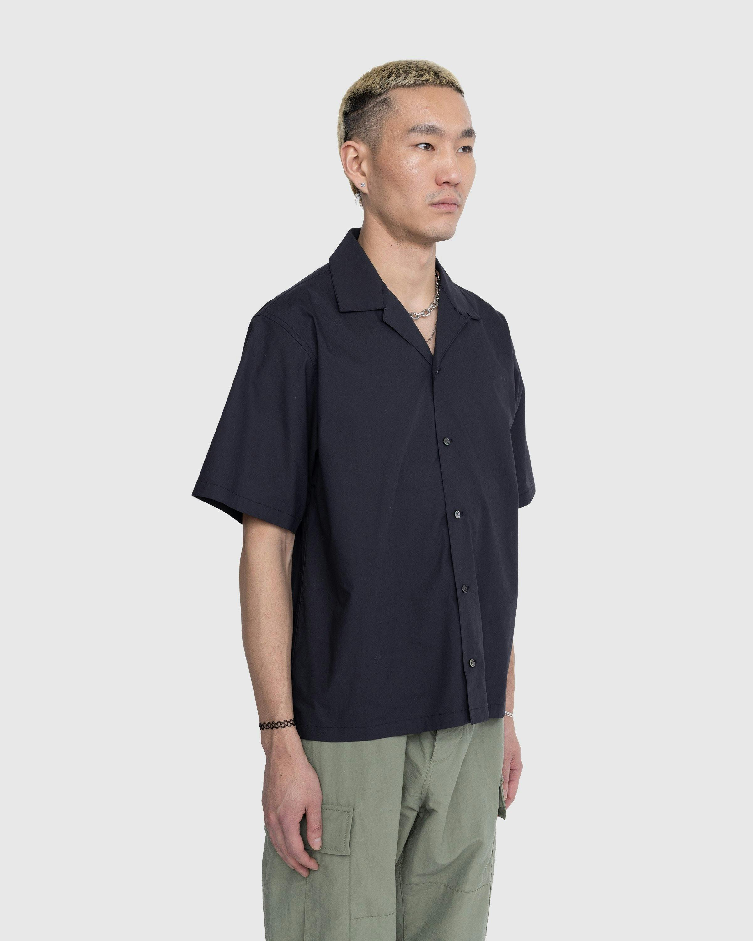 Highsnobiety - Poplin Short-Sleeve Shirt Black - Clothing - Black - Image 4