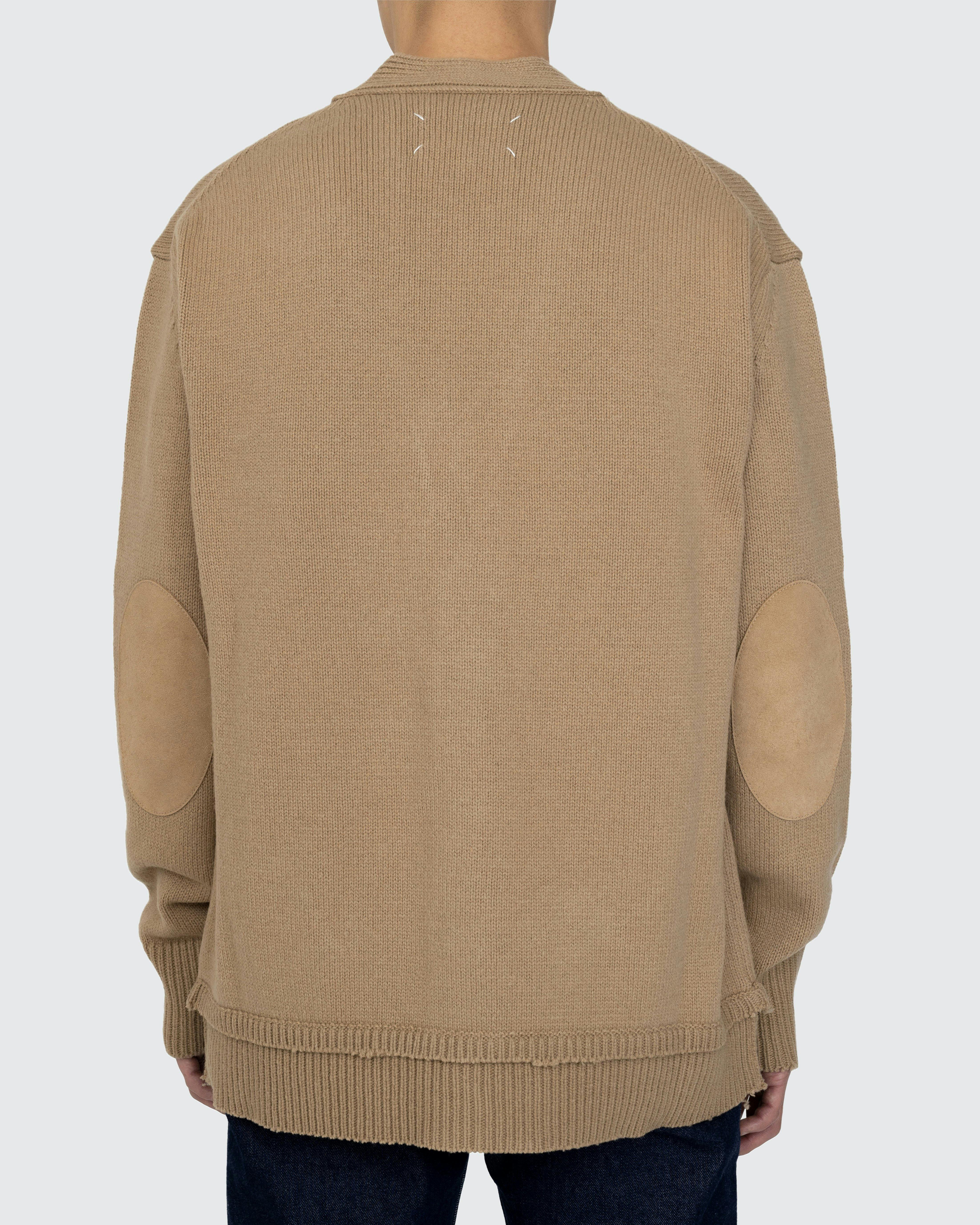 Maison Margiela - Elbow Patch Cardigan Beige - Clothing - Beige - Image 4