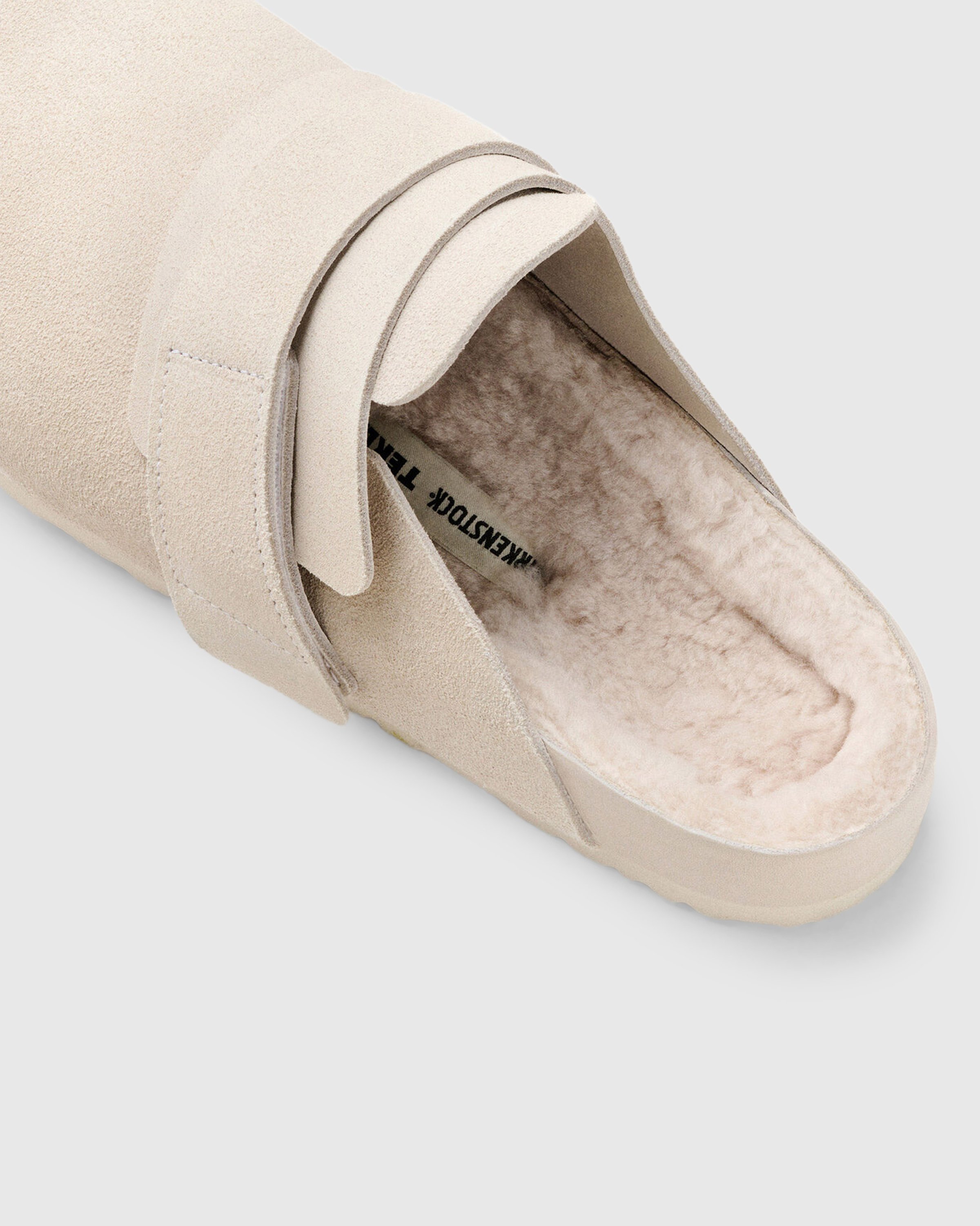 Birkenstock x Tekla - Shearling Nagoya Powder/Off-White - Footwear - Beige - Image 4