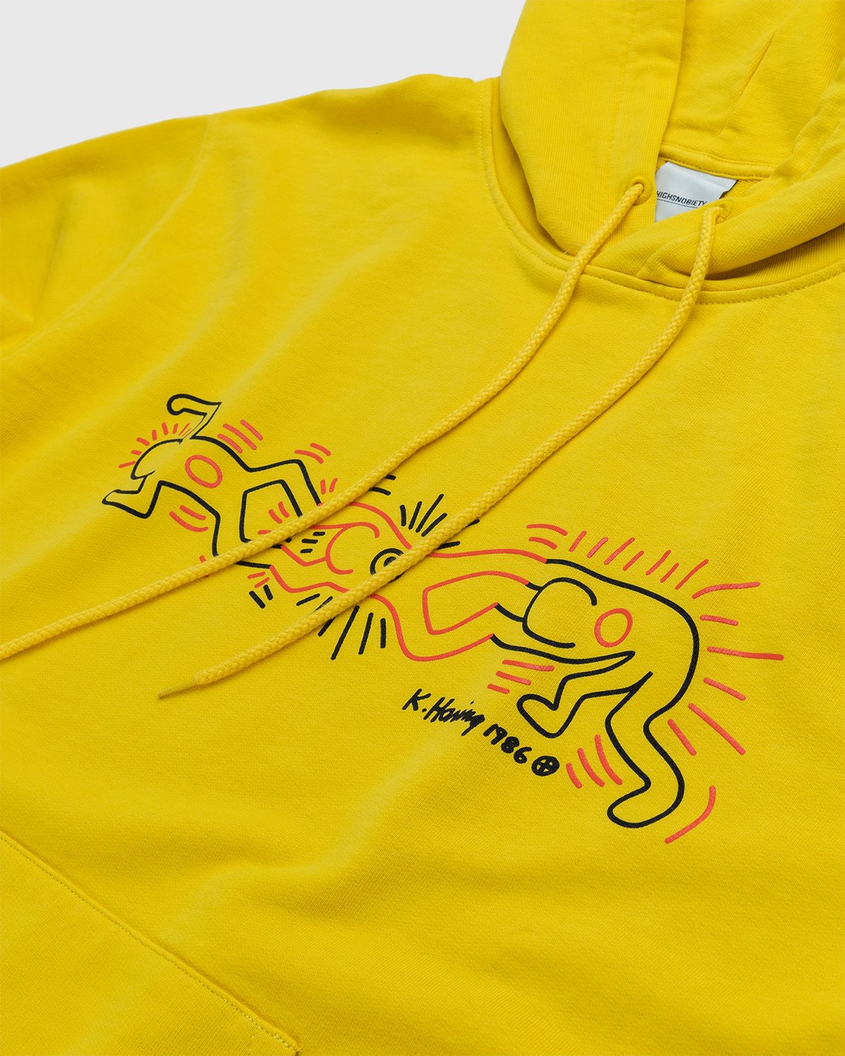 Highsnobiety - Keith Haring Hoodie Yellow - Clothing - Yellow - Image 3