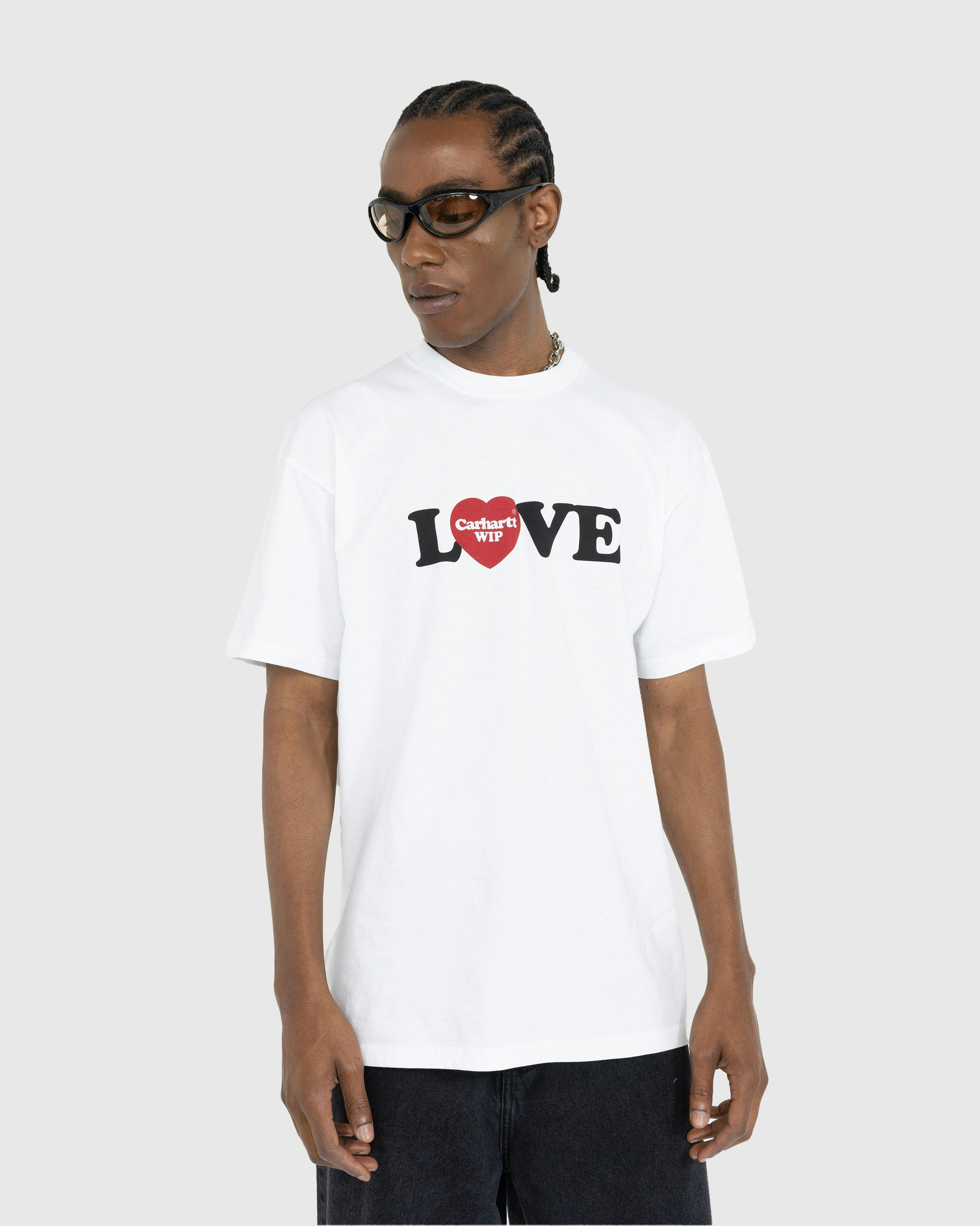Carhartt WIP - S/S Love T-Shirt White - Clothing - White - Image 2