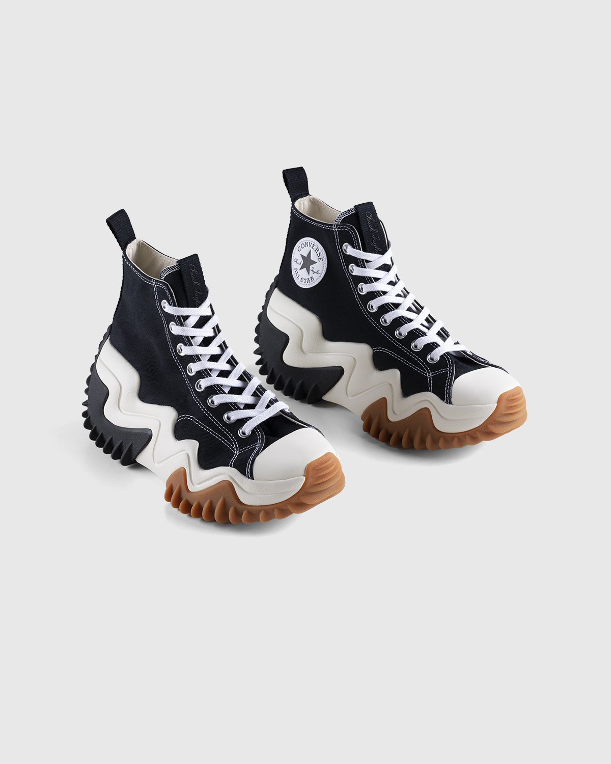 Converse - Run Star Motion Platform Black White Gum Honey - Footwear - Black - Image 3