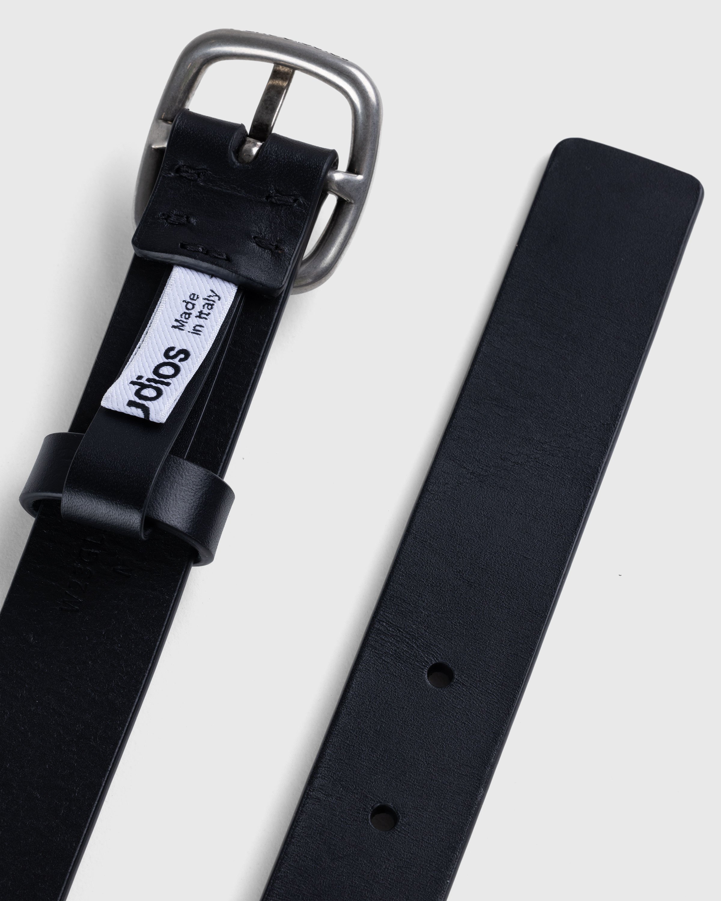 Acne Studios - Leather Buckle Belt Black - Accessories - Black - Image 4