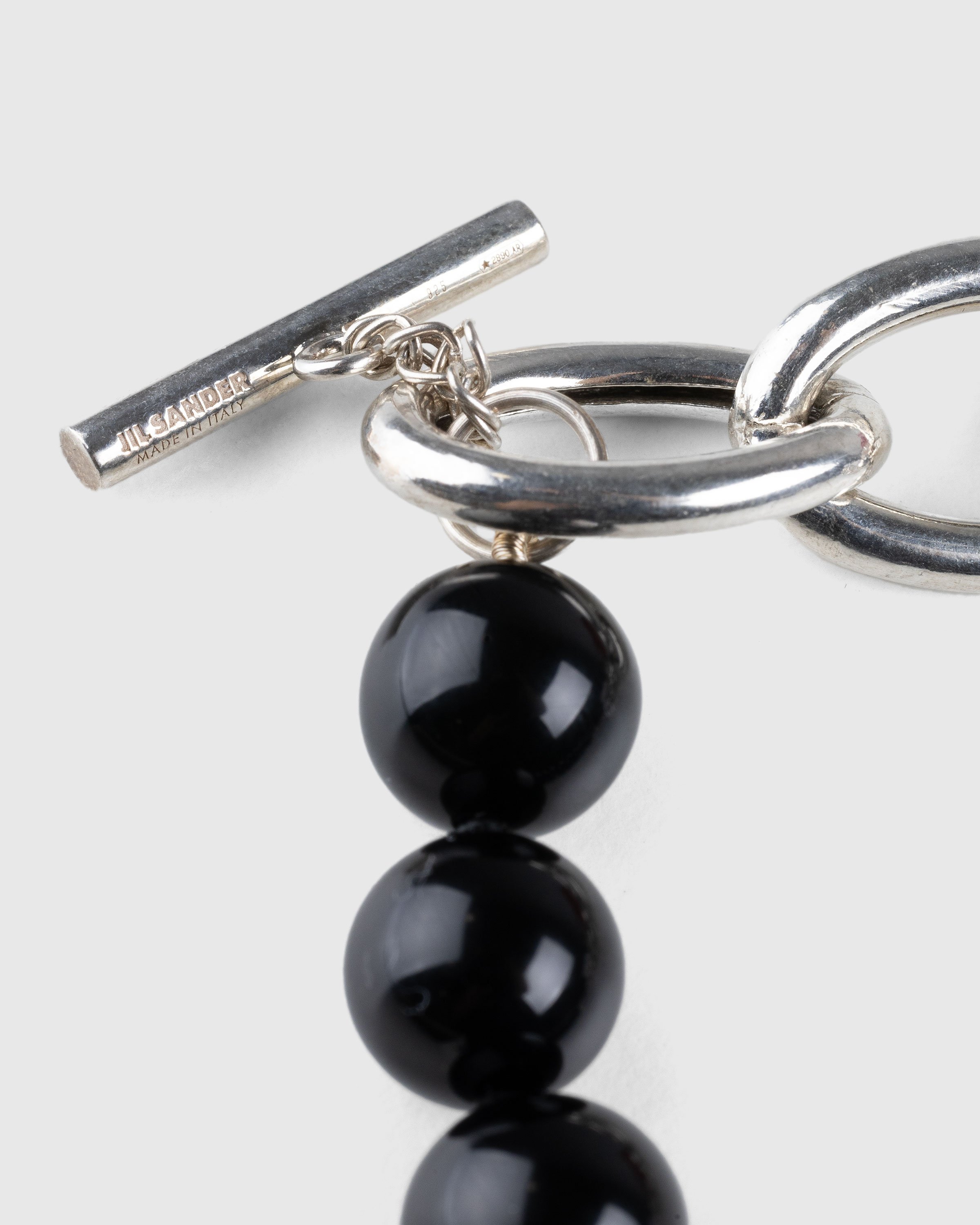 Jil Sander - Solidity Necklace 4 Silver/Black - Accessories - Multi - Image 3