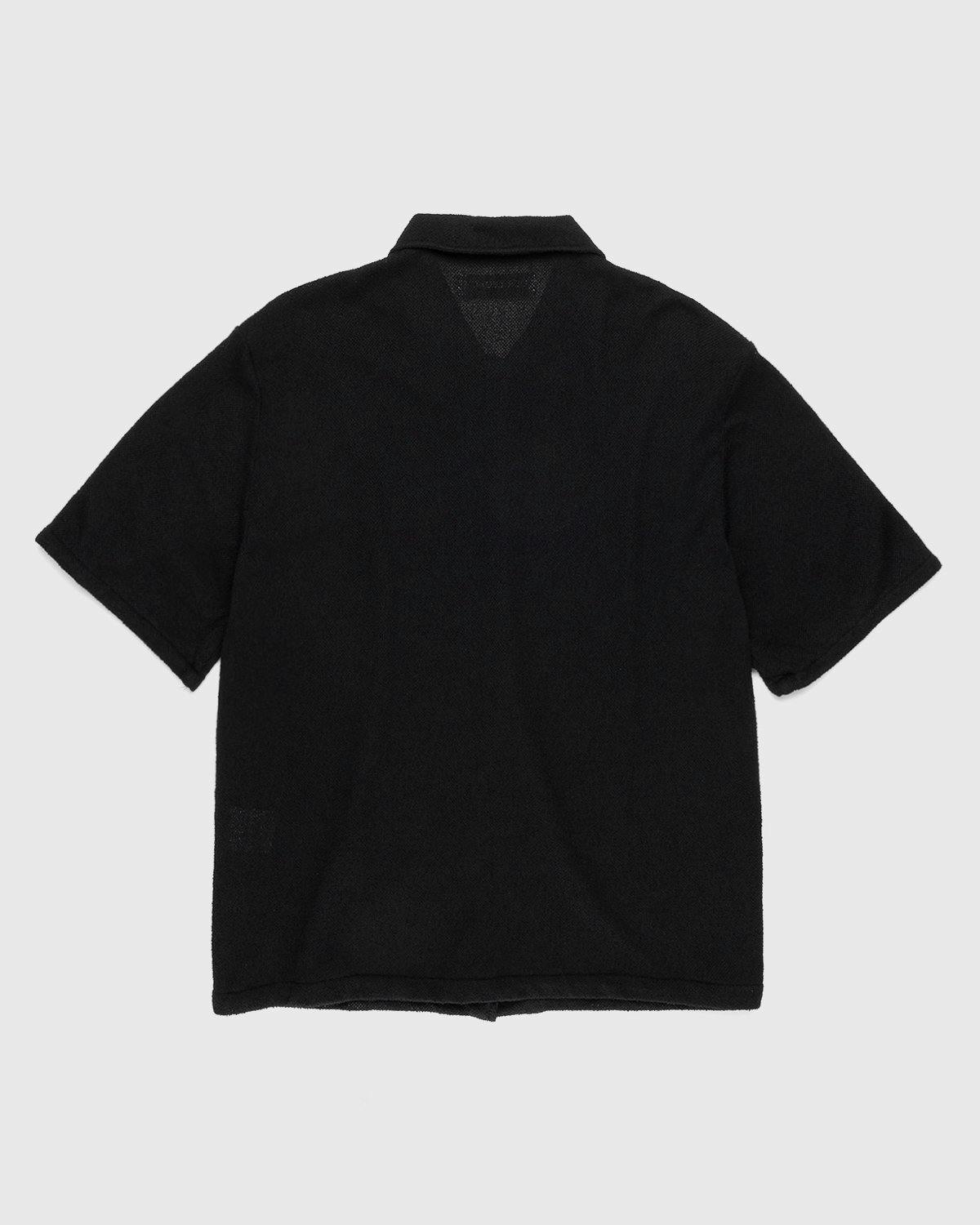 Our Legacy - Box Short Sleeve Shirt Black Boucle - Clothing - Black - Image 2