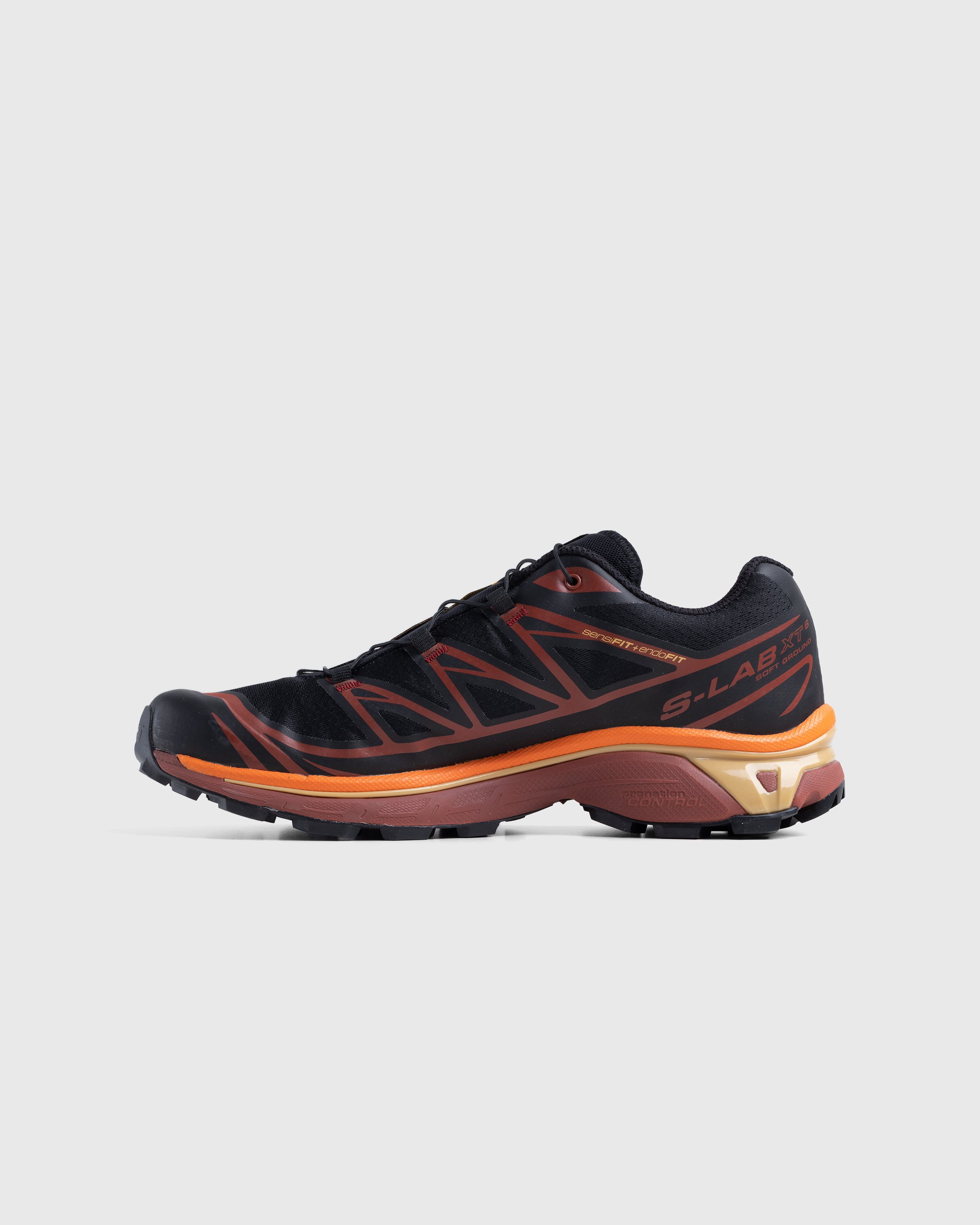 Salomon - XT-6 Black/Chocolate Plum/Vibrant Orange - Footwear - Brown - Image 2