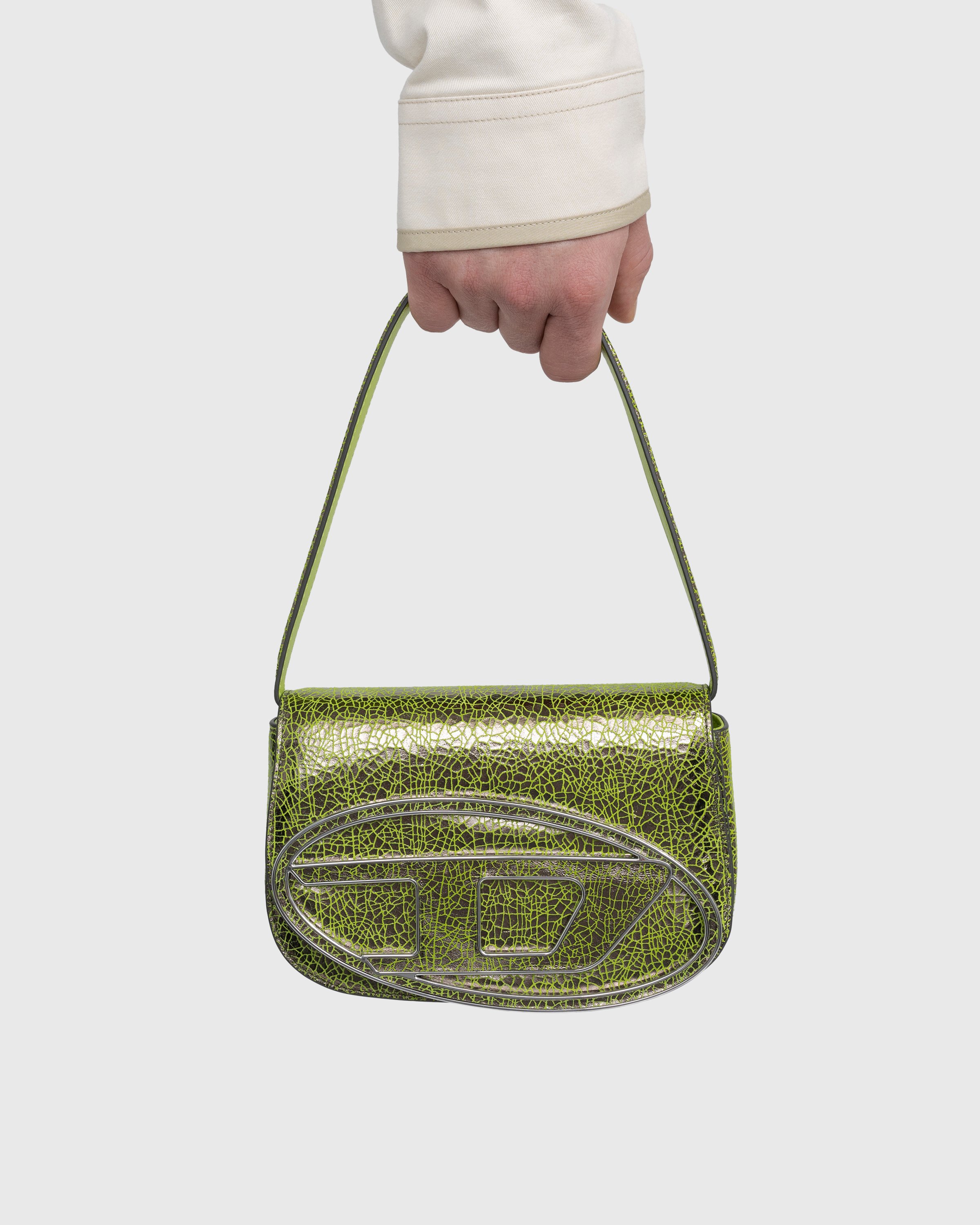 Diesel - 1DR Shoulder Bag Cracked Green - Accessories - White - Image 2