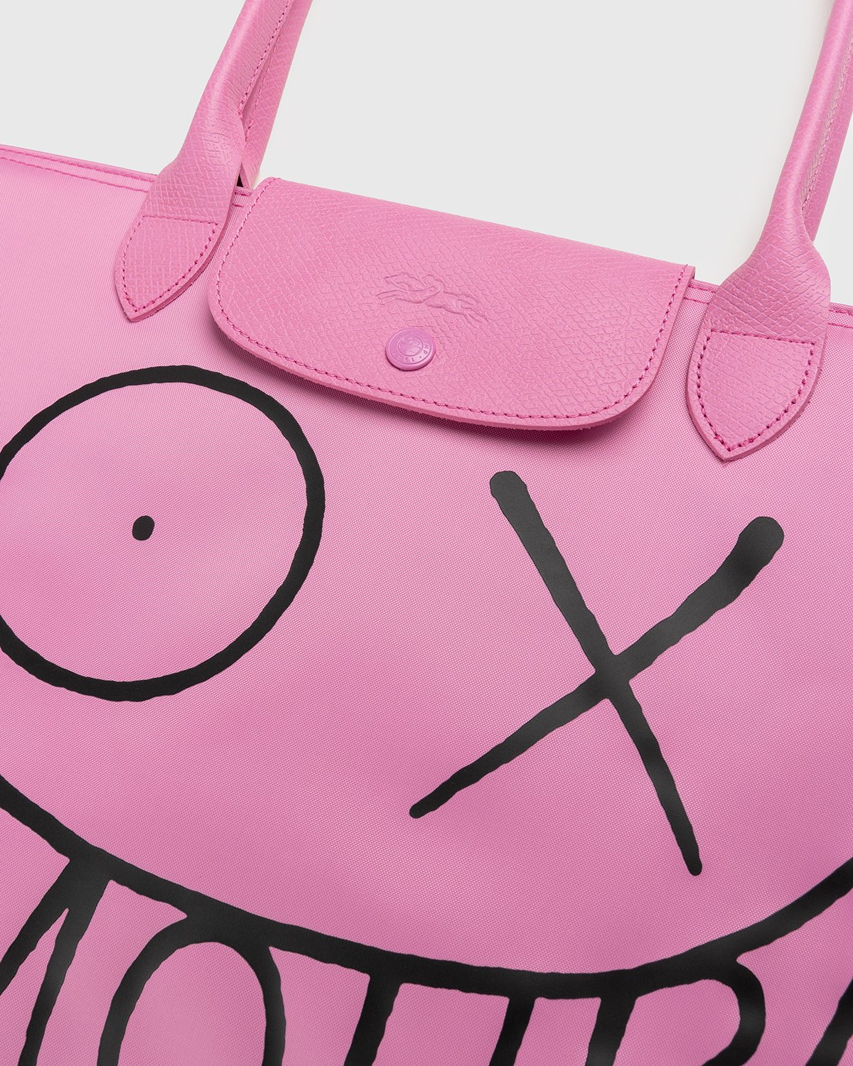 Longchamp x André Saraiva - Le Pliage André Shoulder Bag Pink - Accessories - Pink - Image 6