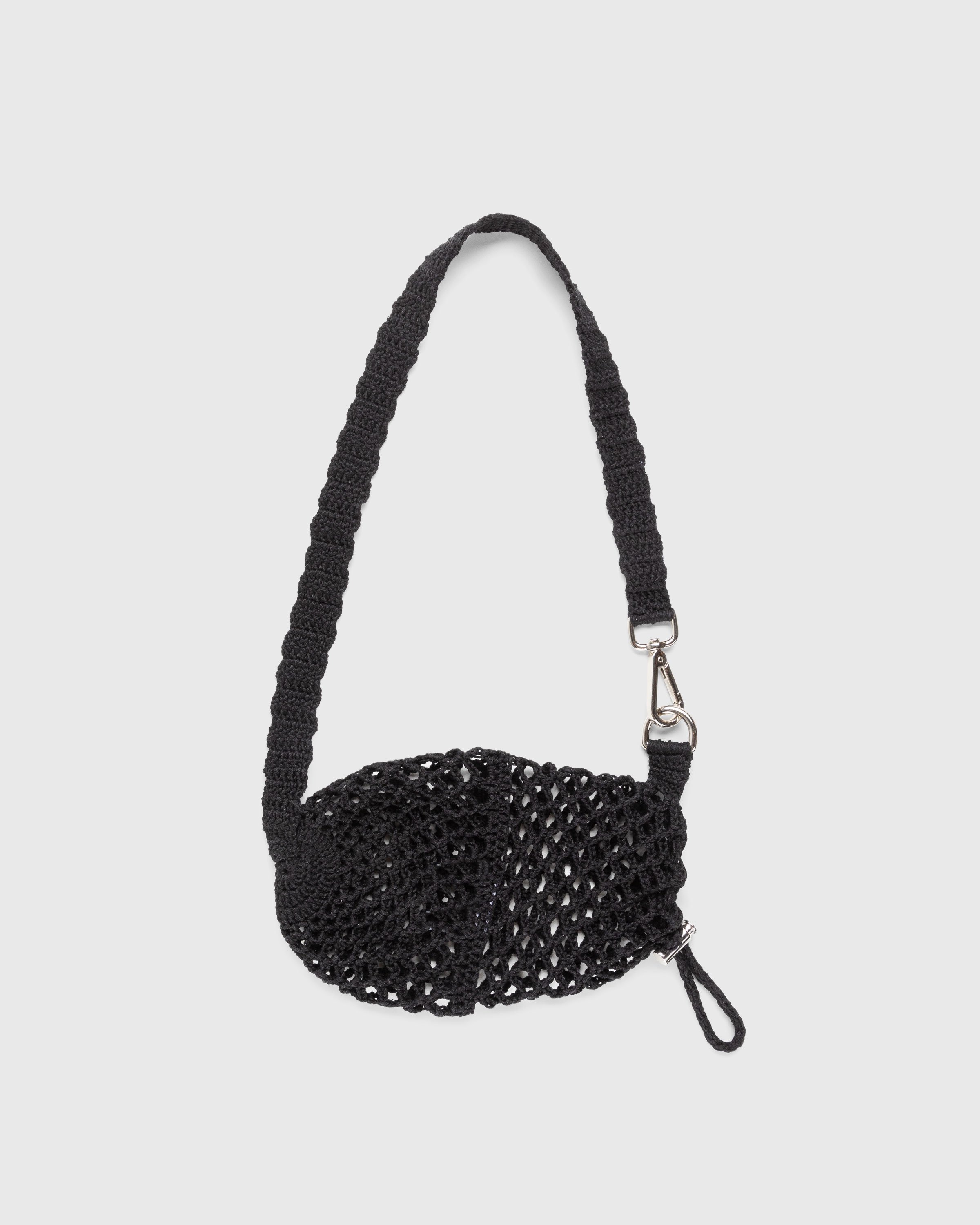 SSU - Crochet Mesh Stitch Crossbody Bag Black - Accessories - Black - Image 2