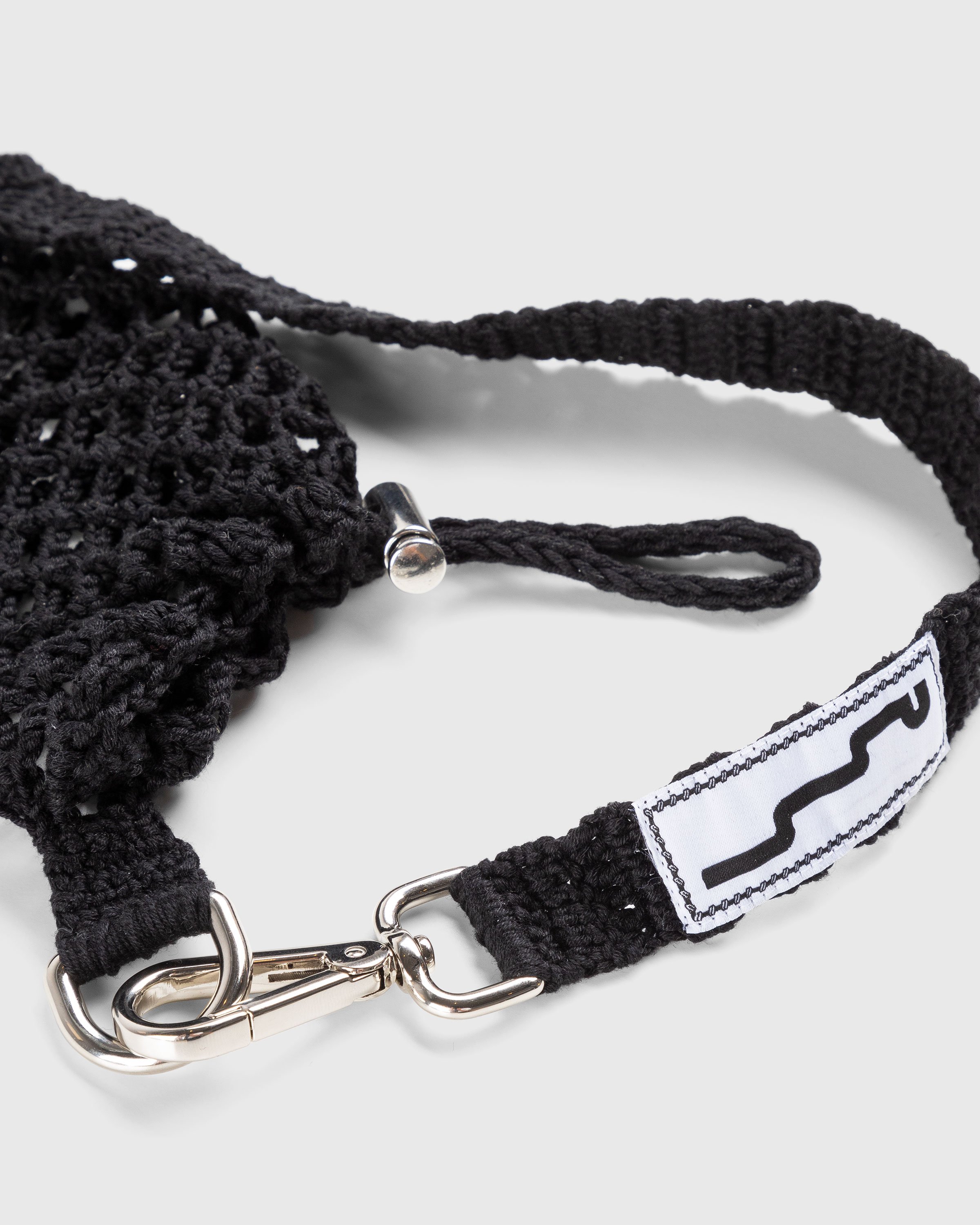 SSU - Crochet Mesh Stitch Crossbody Bag Black - Accessories - Black - Image 3