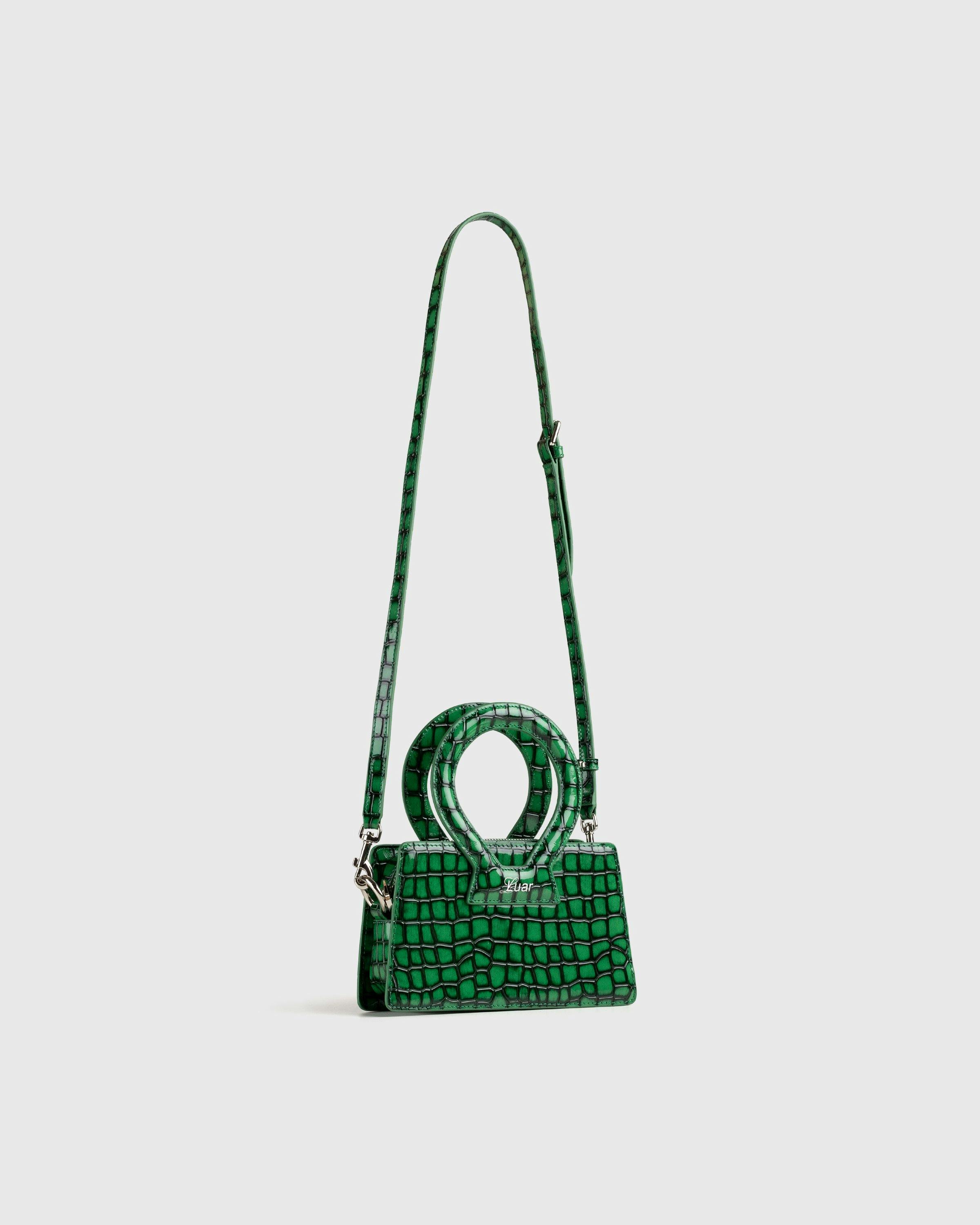 Luar x Highsnobiety - Not In Paris 4 Small Ana Bag Black/Green Croc - Accessories - Green - Image 2