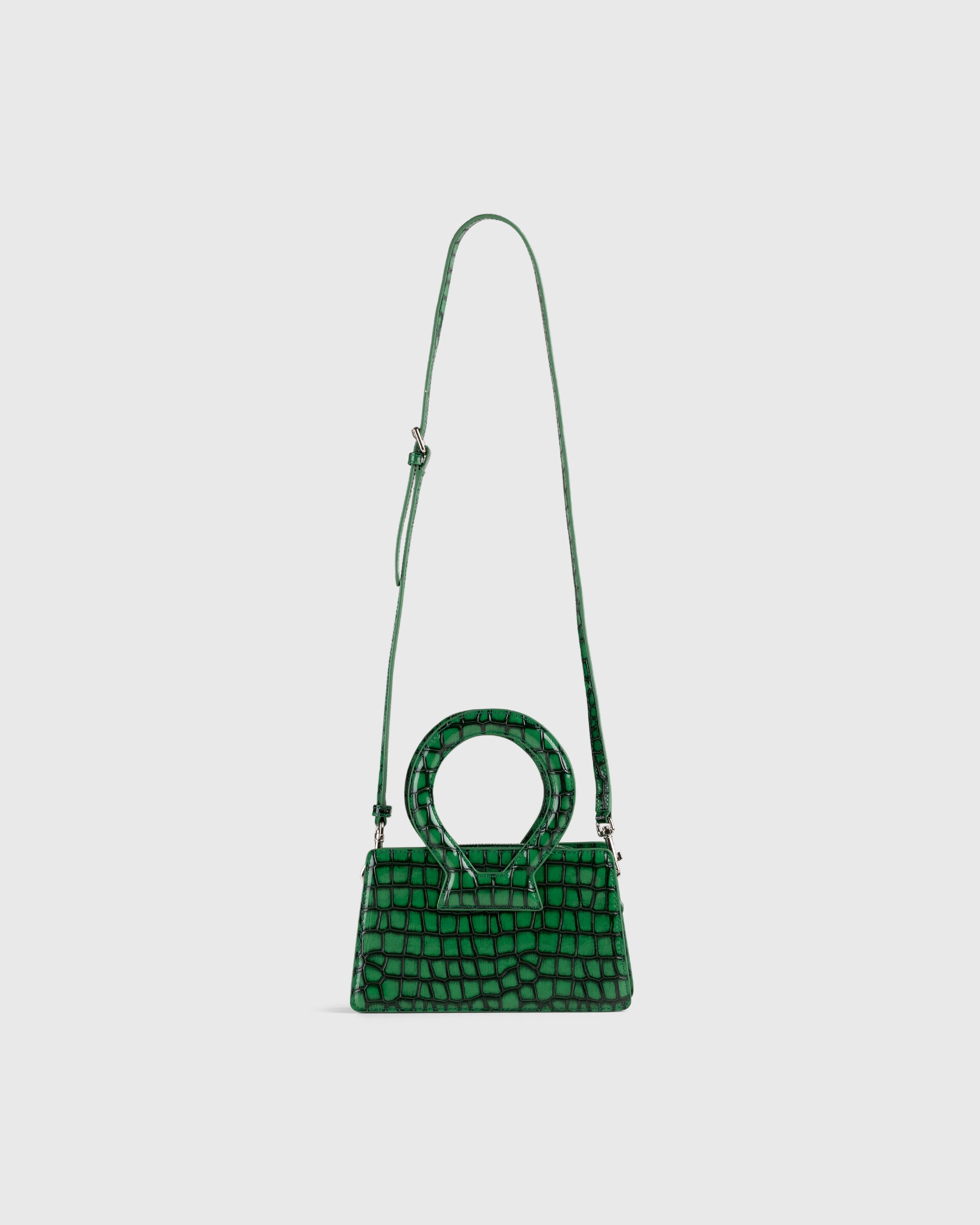 Luar x Highsnobiety - Not In Paris 4 Small Ana Bag Black/Green Croc - Accessories - Green - Image 3