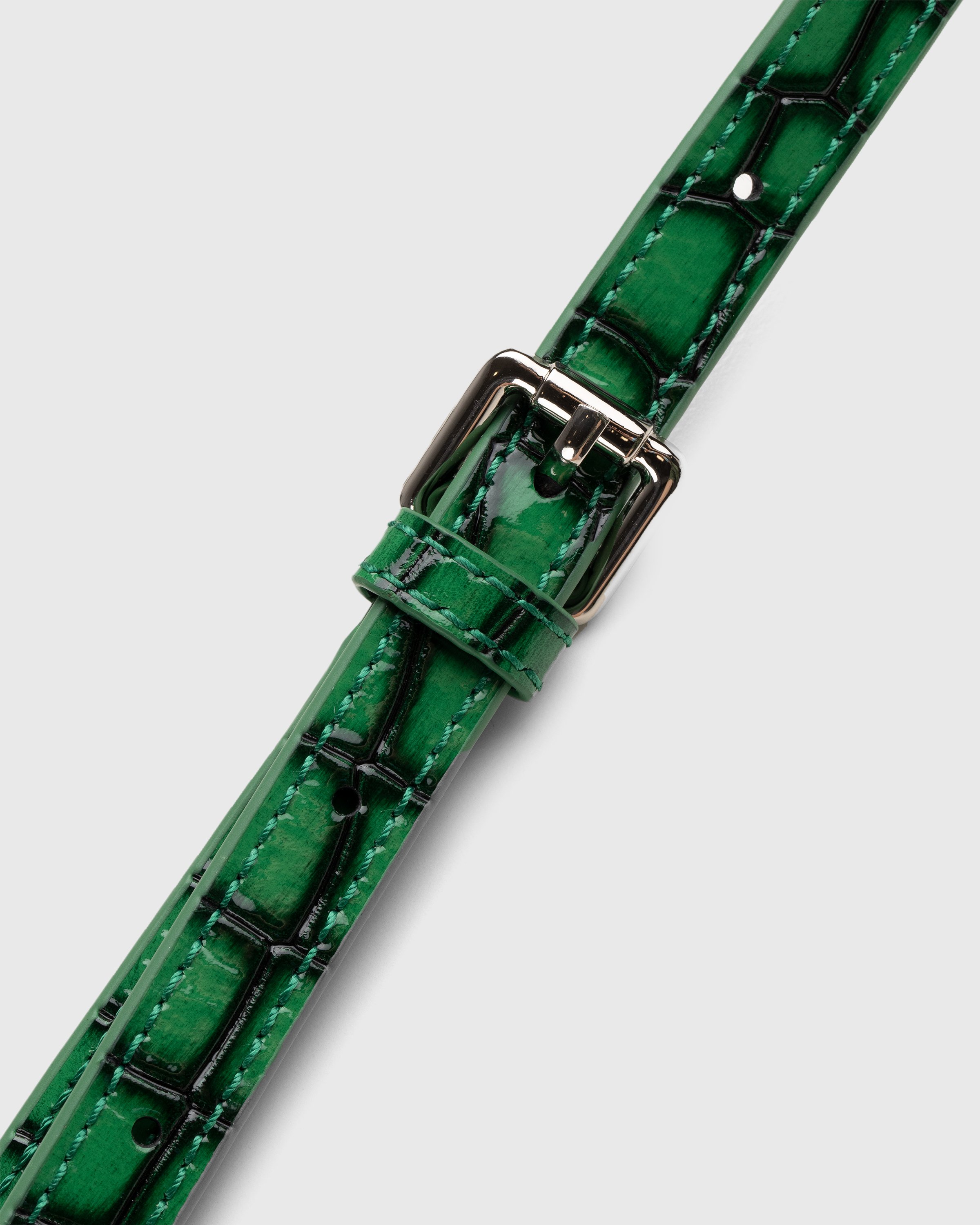 Luar x Highsnobiety - Not In Paris 4 Small Ana Bag Black/Green Croc - Accessories - Green - Image 4