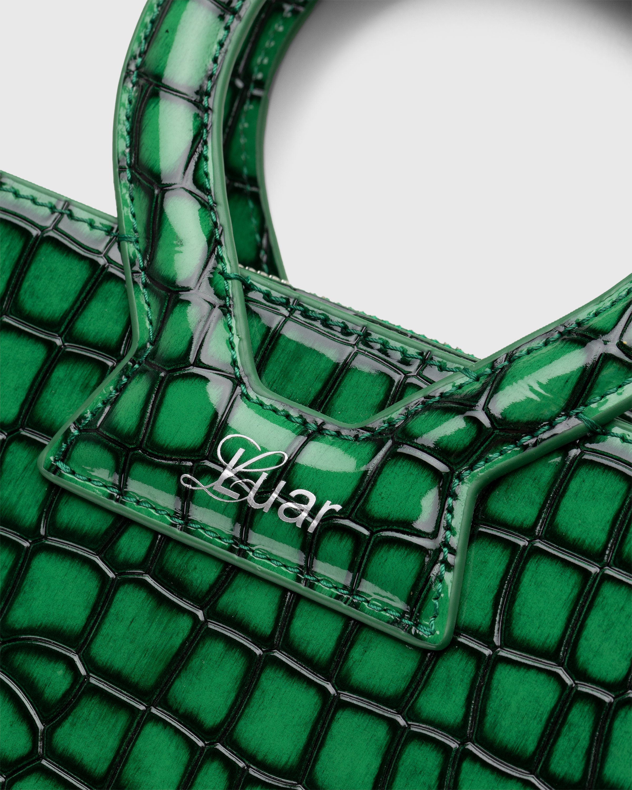 Luar x Highsnobiety - Not In Paris 4 Small Ana Bag Black/Green Croc - Accessories - Green - Image 7
