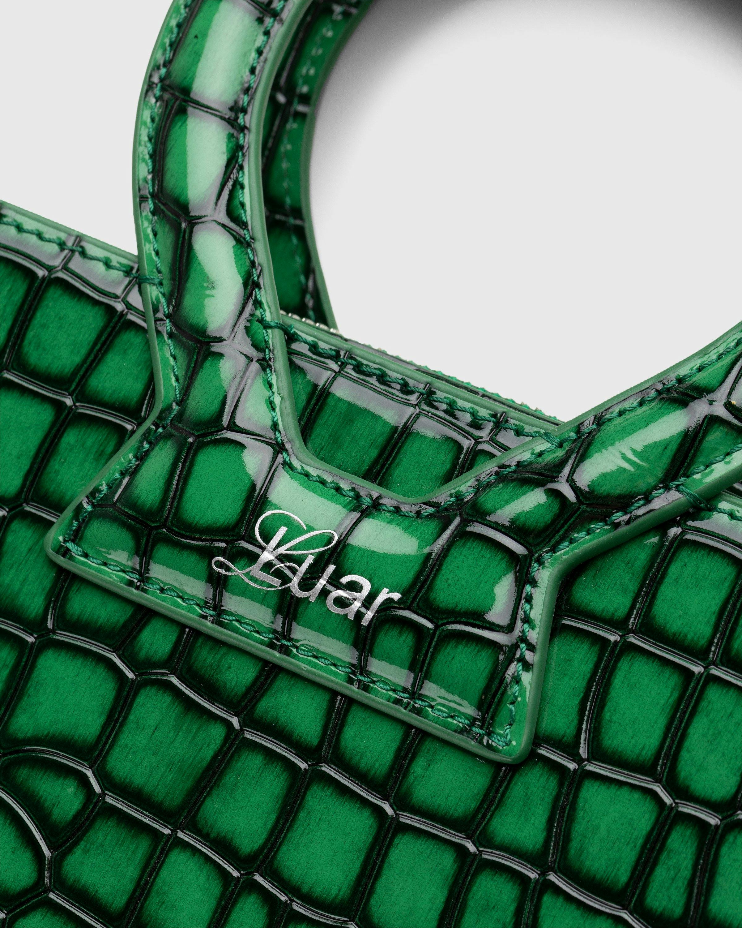 Luar x Highsnobiety - Not In Paris 4 Small Ana Bag Black/Green Croc - Accessories - Green - Image 7