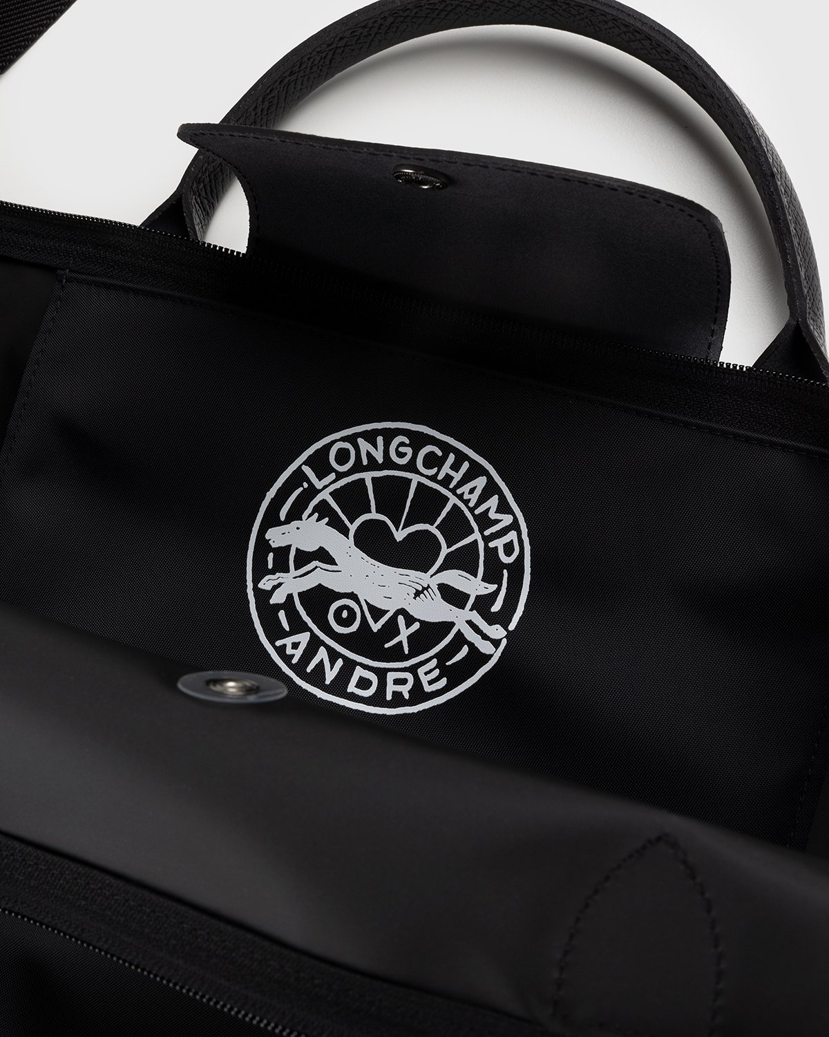 Longchamp x André Saraiva - Le Pliage André Travel Bag Black - Accessories - Black - Image 6