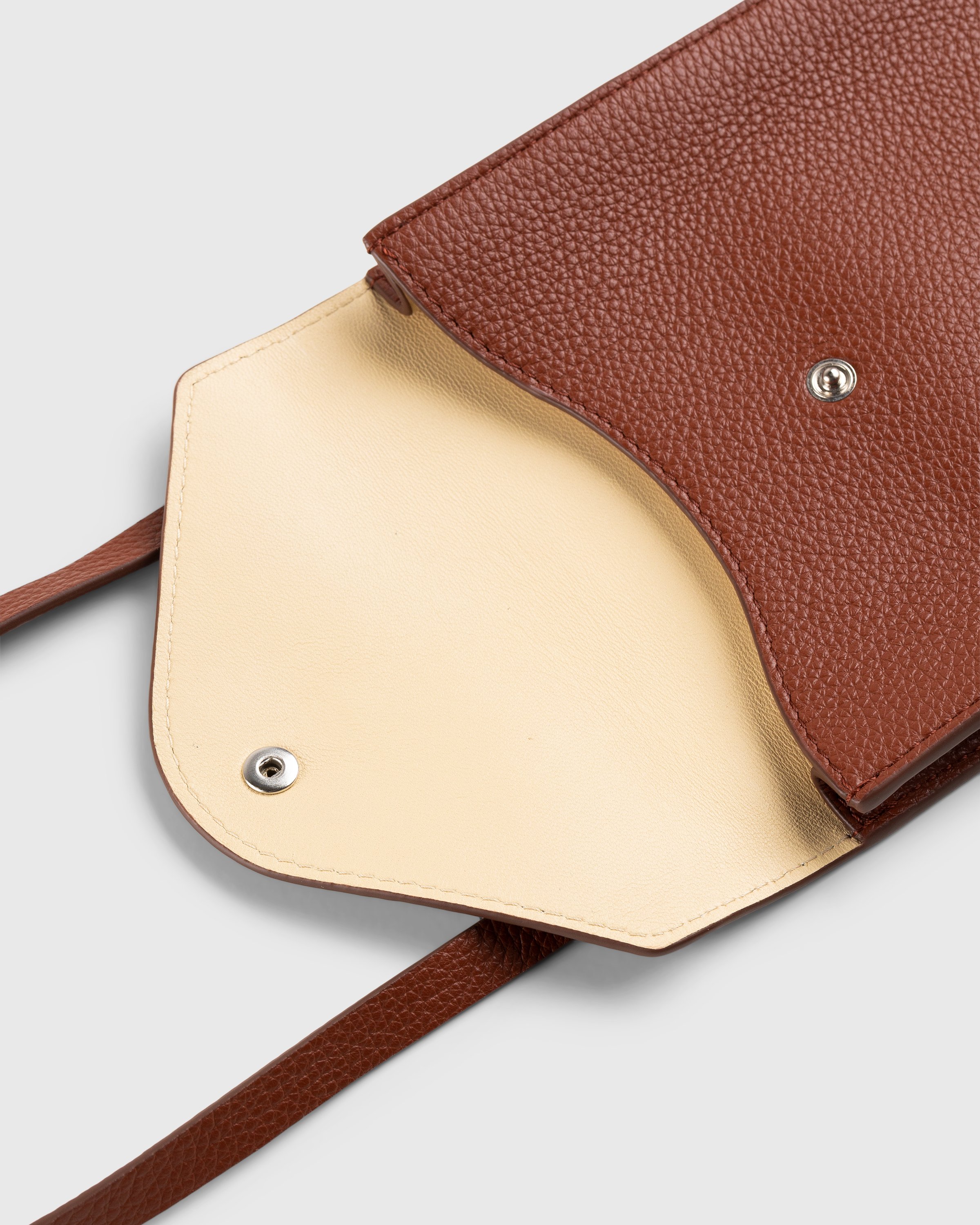 Lemaire - Enveloppe Pouch With Strap - Accessories - Brown - Image 4