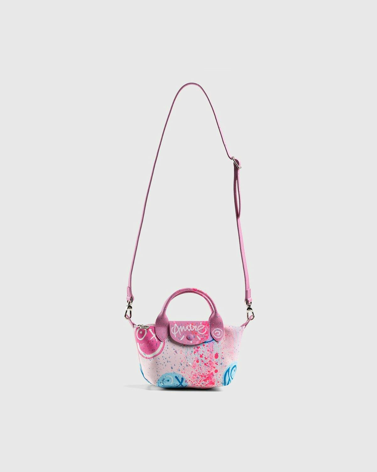 Longchamp x André Saraiva - Le Pliage Collection André Top Handle Bag Pink - Accessories - Pink - Image 4