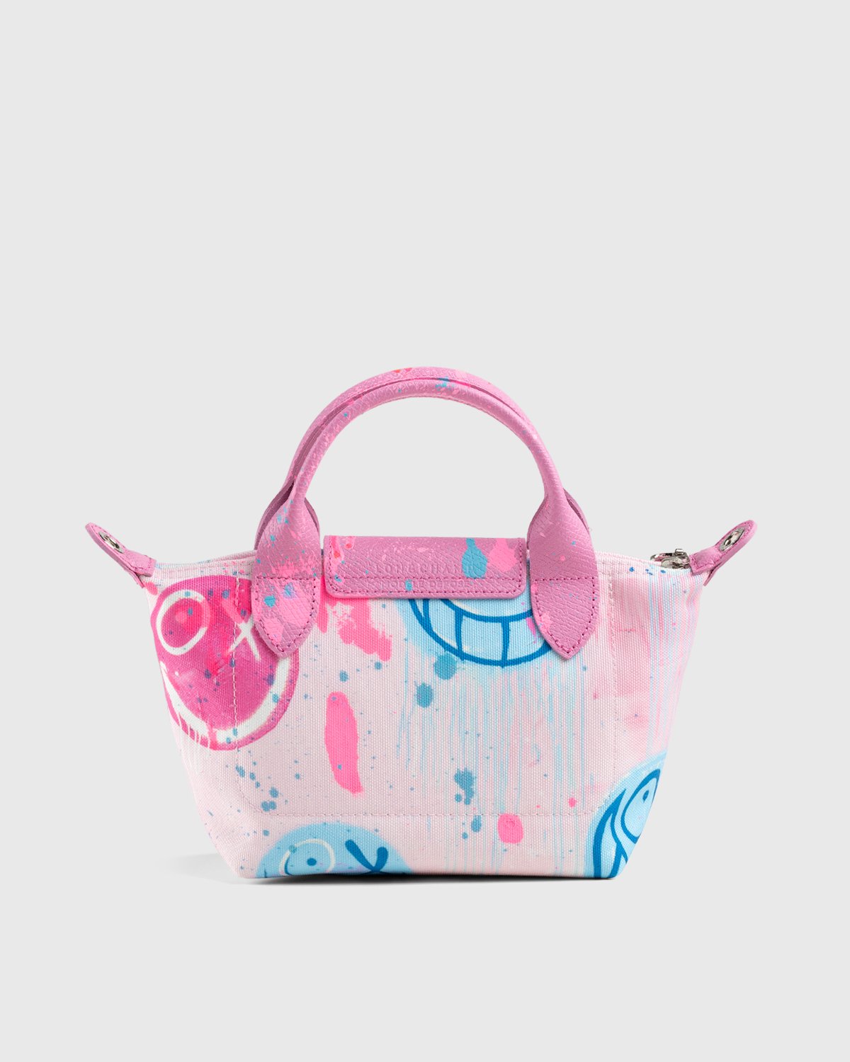Longchamp x André Saraiva - Le Pliage Collection André Top Handle Bag Pink - Accessories - Pink - Image 2