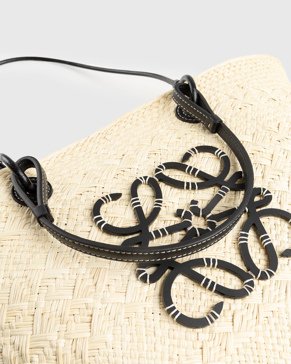 Loewe - Paula's Ibiza Anagram Basket Bag Natural/Black - Accessories - Beige - Image 4
