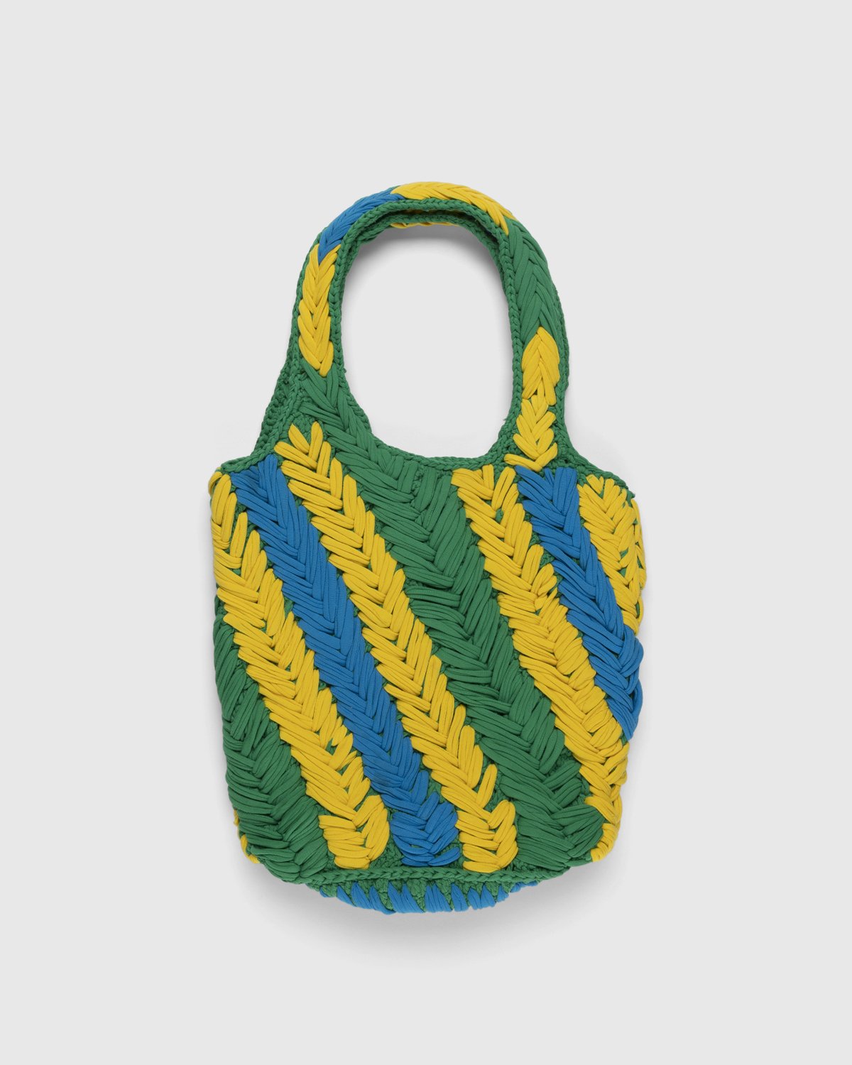 J.W. Anderson - Knitted Shopper Green/Yellow/Blue - Accessories - Multi - Image 2