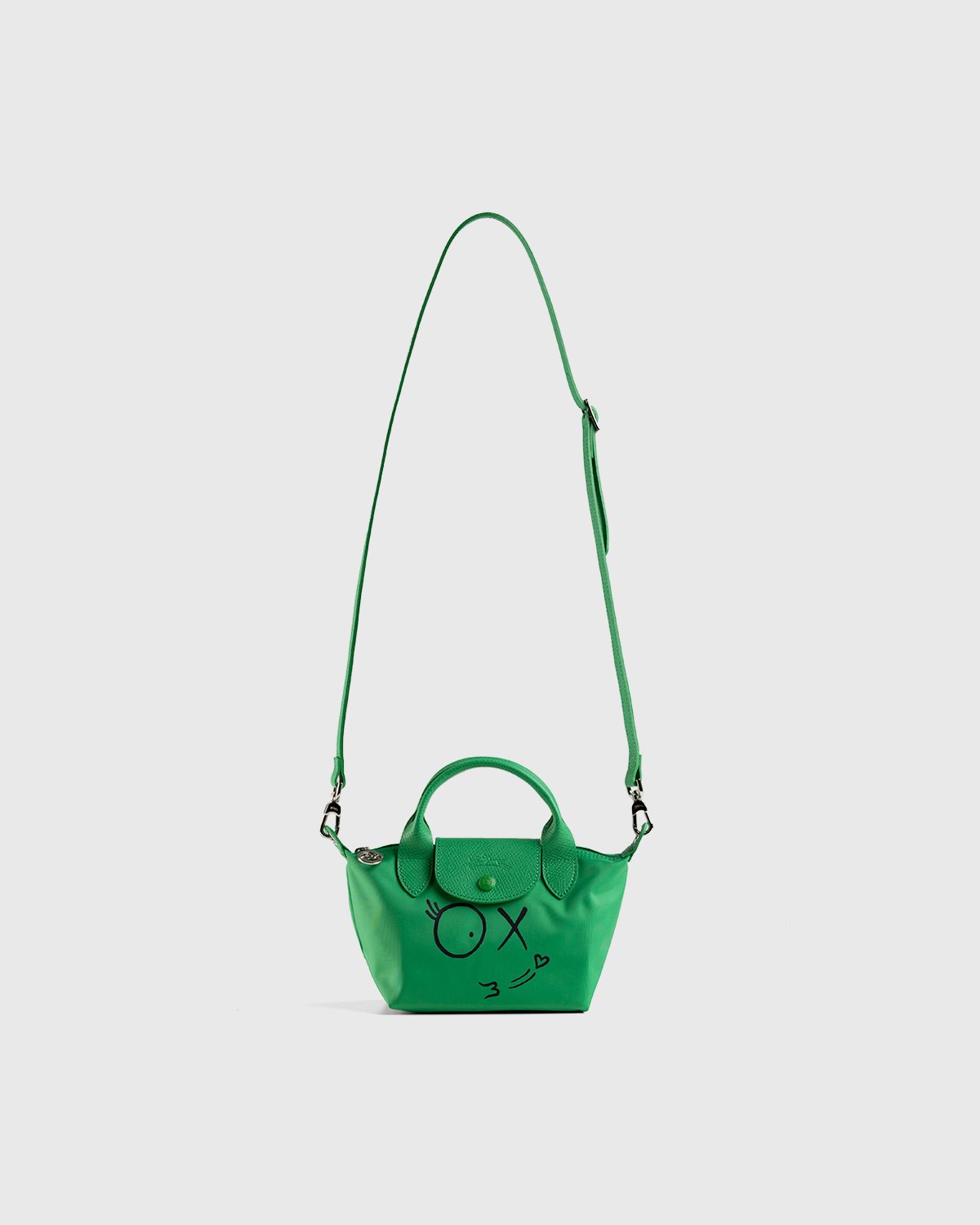 Longchamp x André Saraiva - Le Pliage André Top Handle Bag Green - Accessories - Green - Image 4