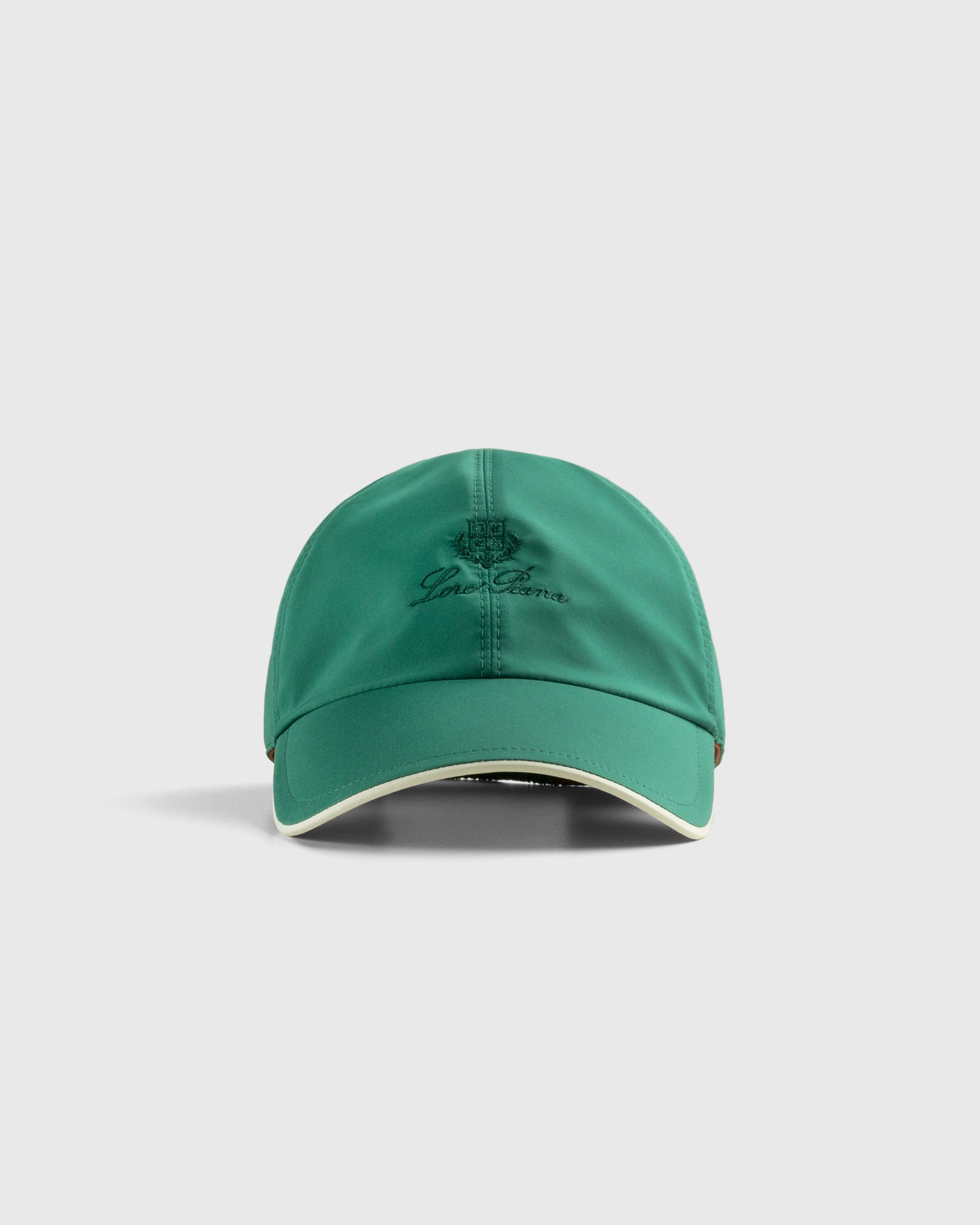 Loro Piana - Bicolor Baseball Cap Green Mint / Ivory - Accessories - Green - Image 2