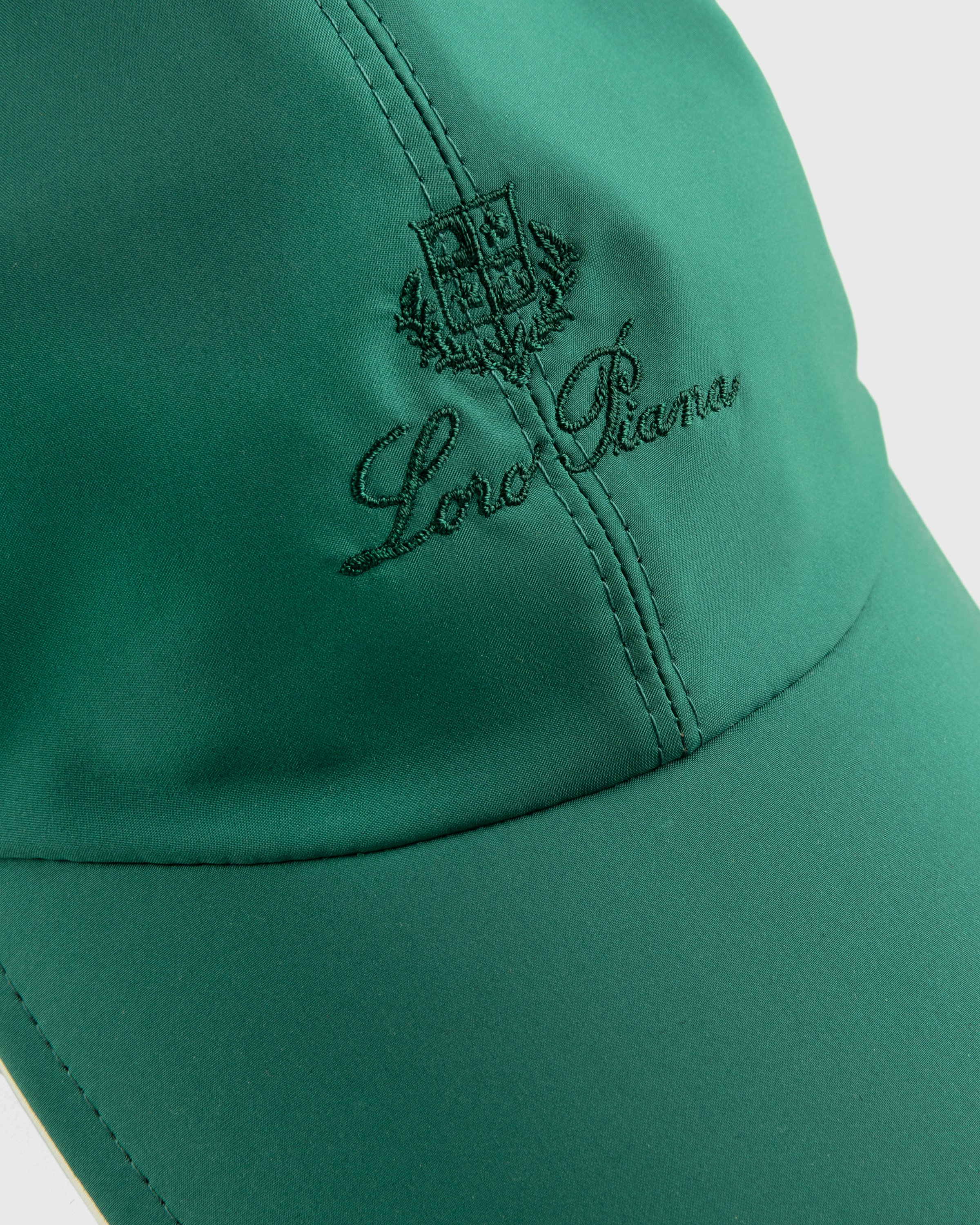 Loro Piana - Bicolor Baseball Cap Green Mint / Ivory - Accessories - Green - Image 4