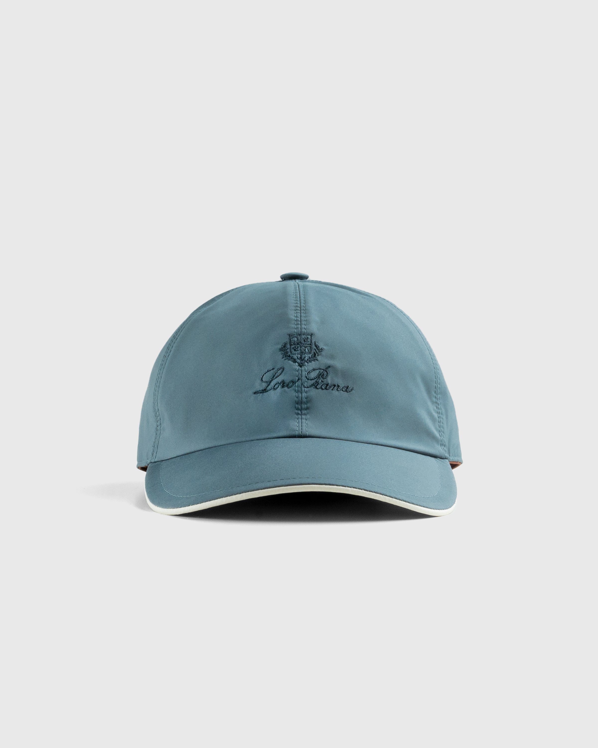 Loro Piana - Bicolor Baseball Cap Seaweed / Ivory - Accessories - Blue - Image 2