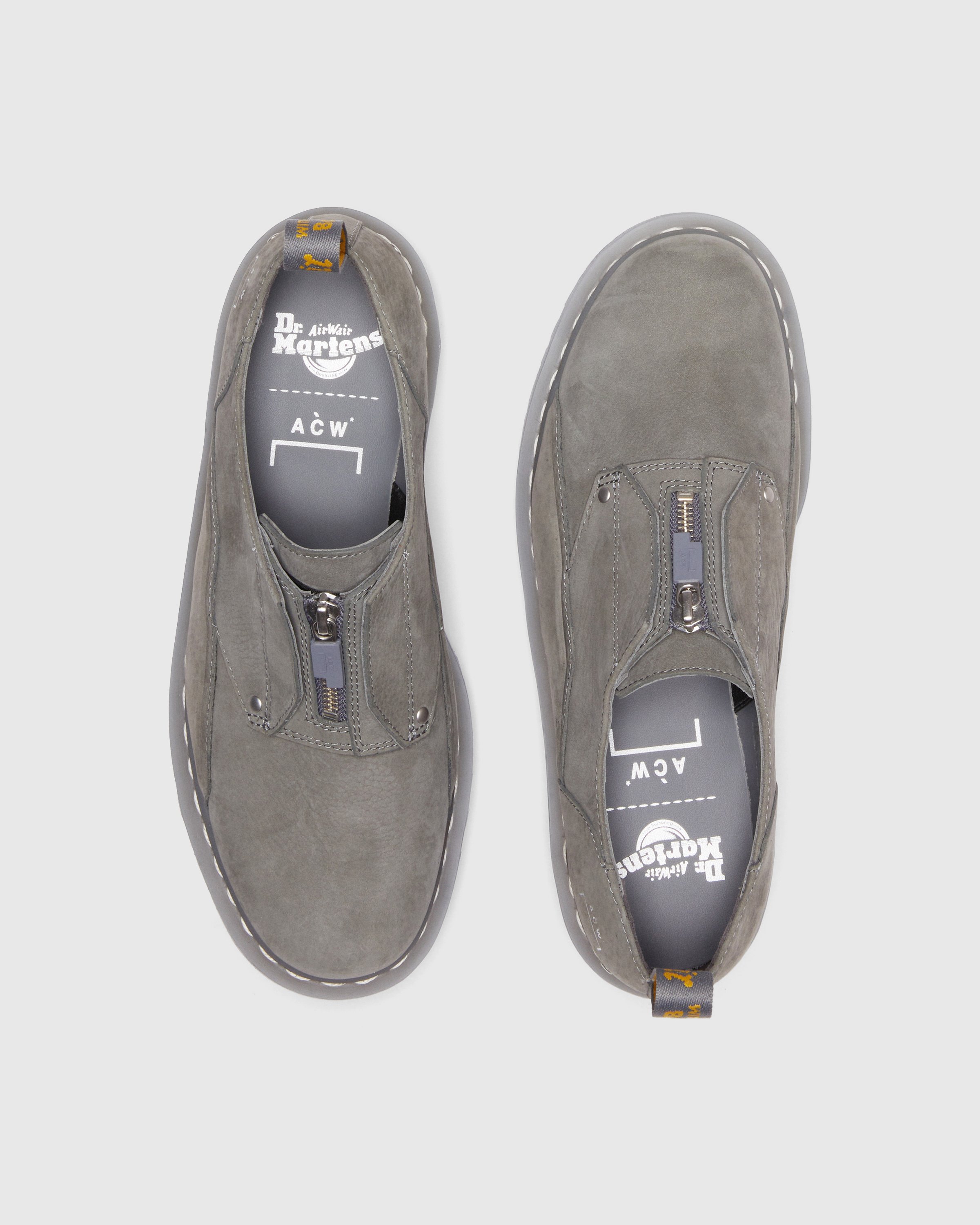 A-Cold-Wall* x Dr. Martens - 1461 BEX Low Mid Grey - Footwear - Grey - Image 5