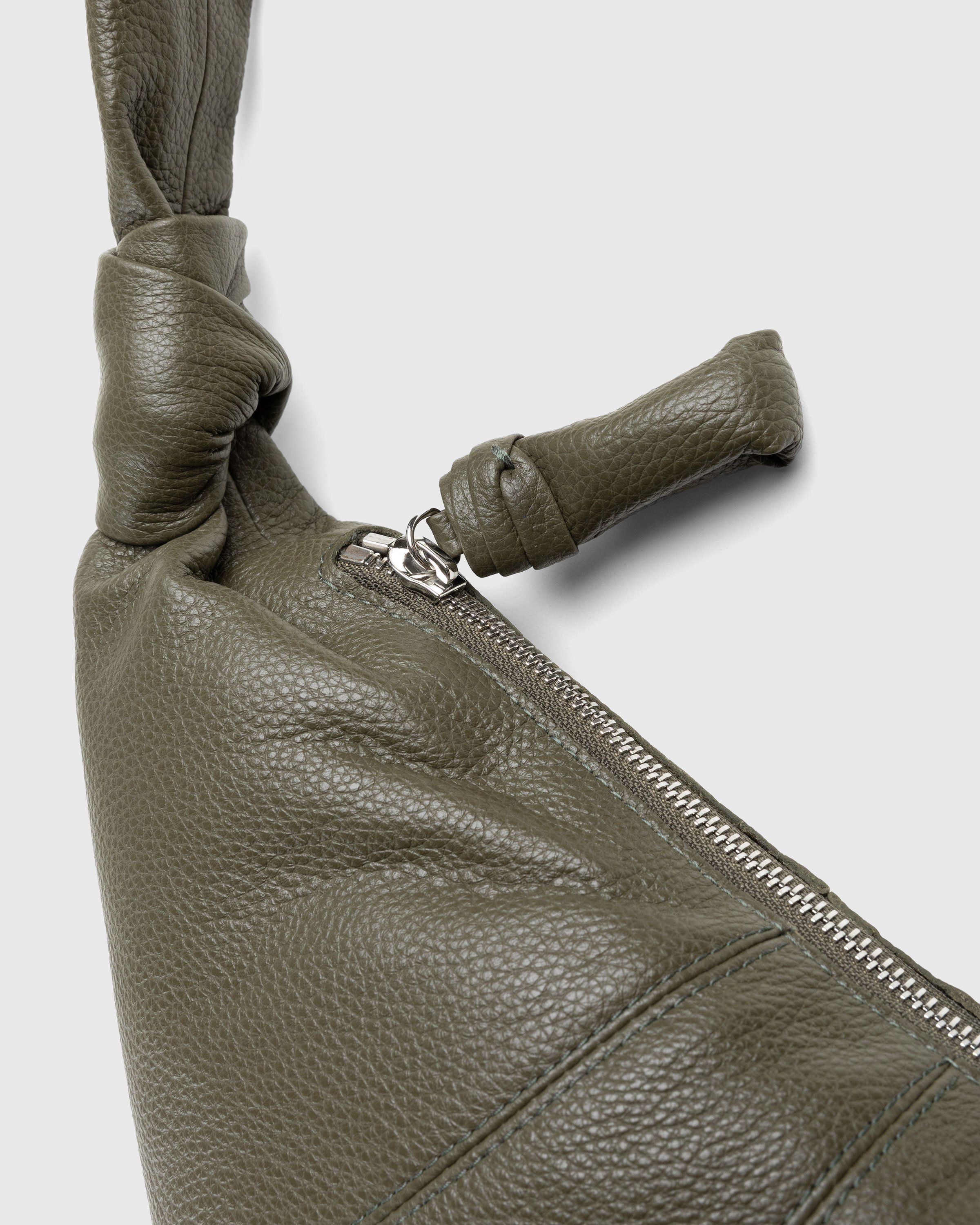 Lemaire - Medium Croissant Bag Dark Moss - Accessories - Green - Image 3