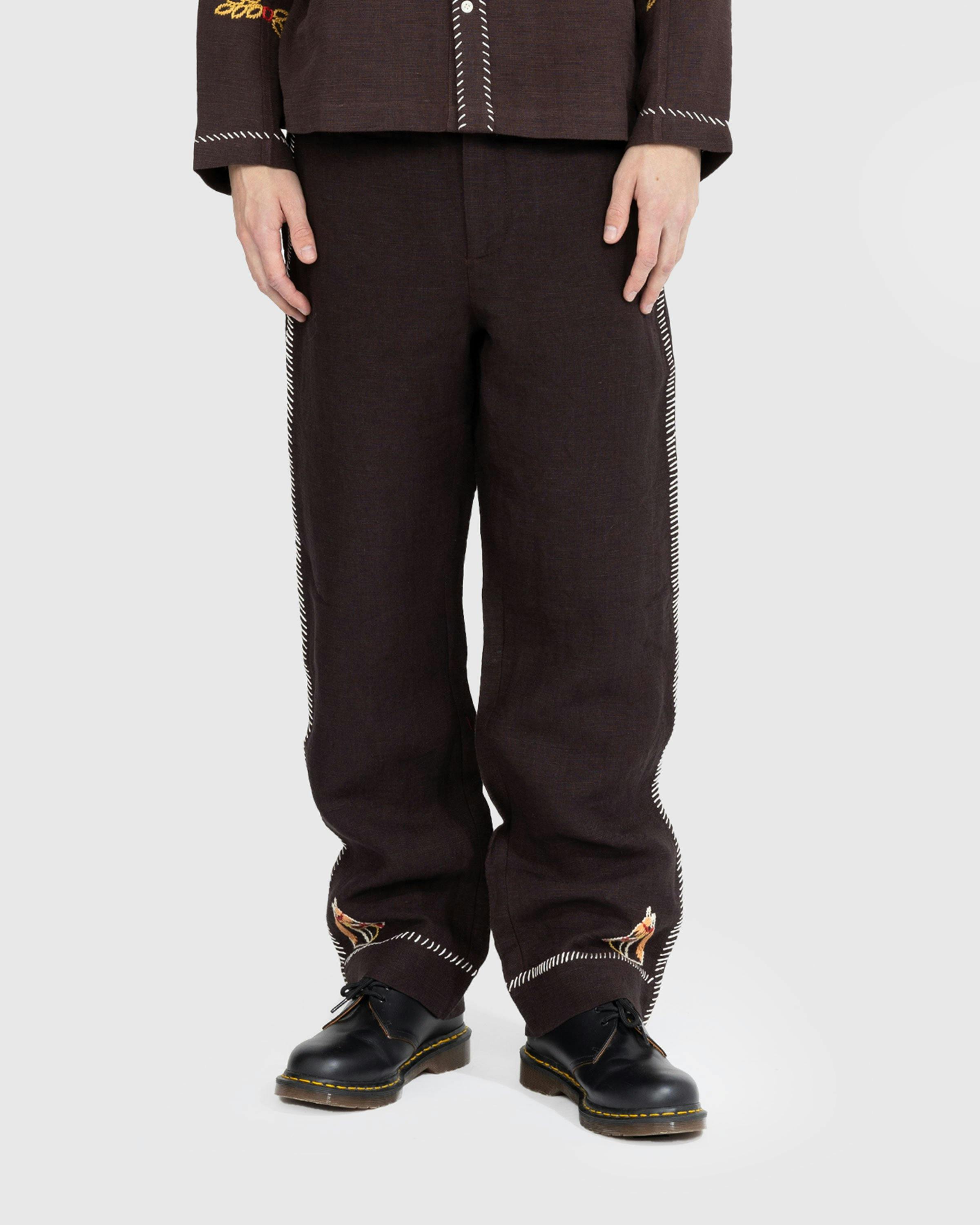 Bode - Show Pony Trousers Brown Multi - Clothing - Brown - Image 2