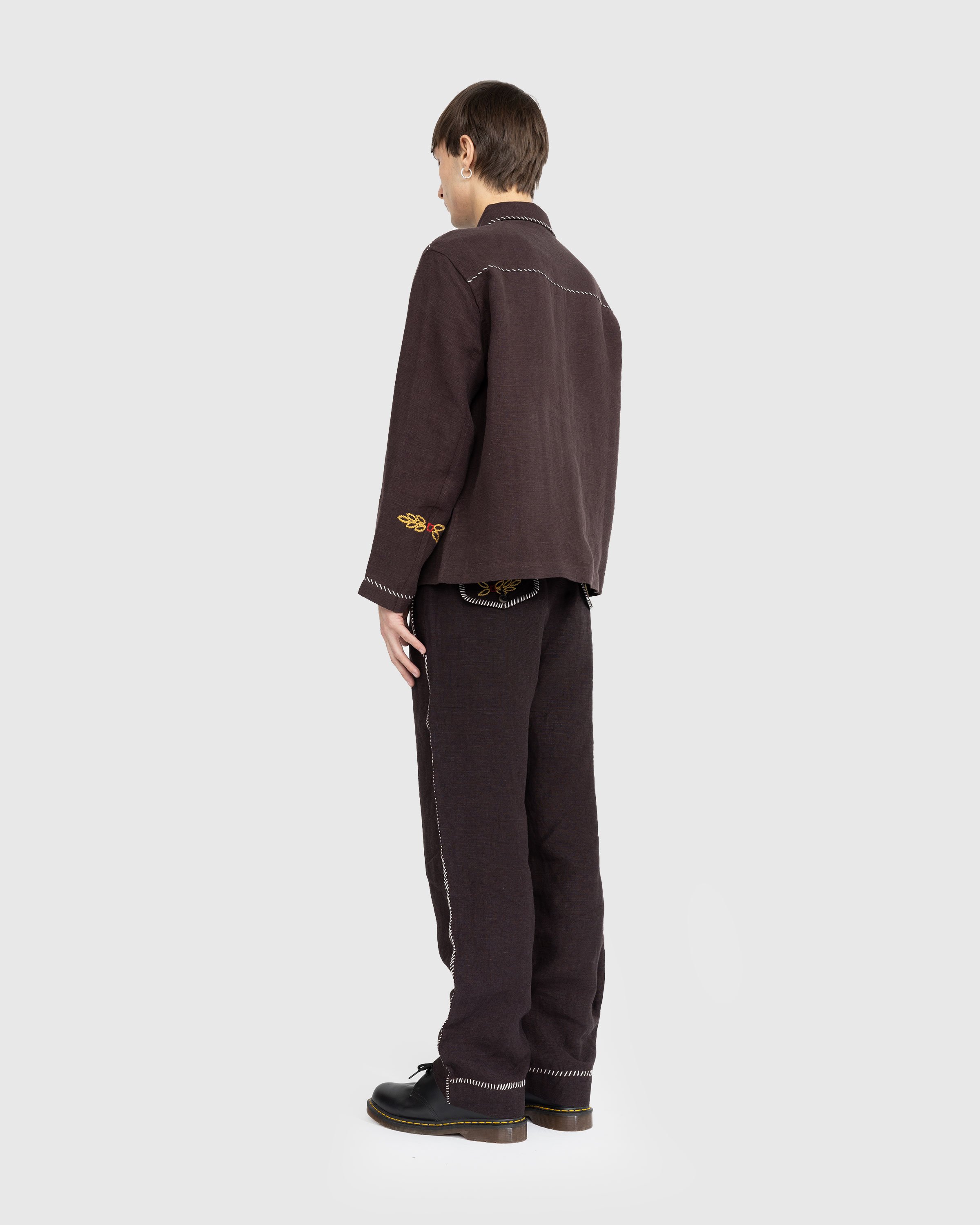 Bode - Show Pony Overshirt Brown - Clothing - BROWN - Image 4