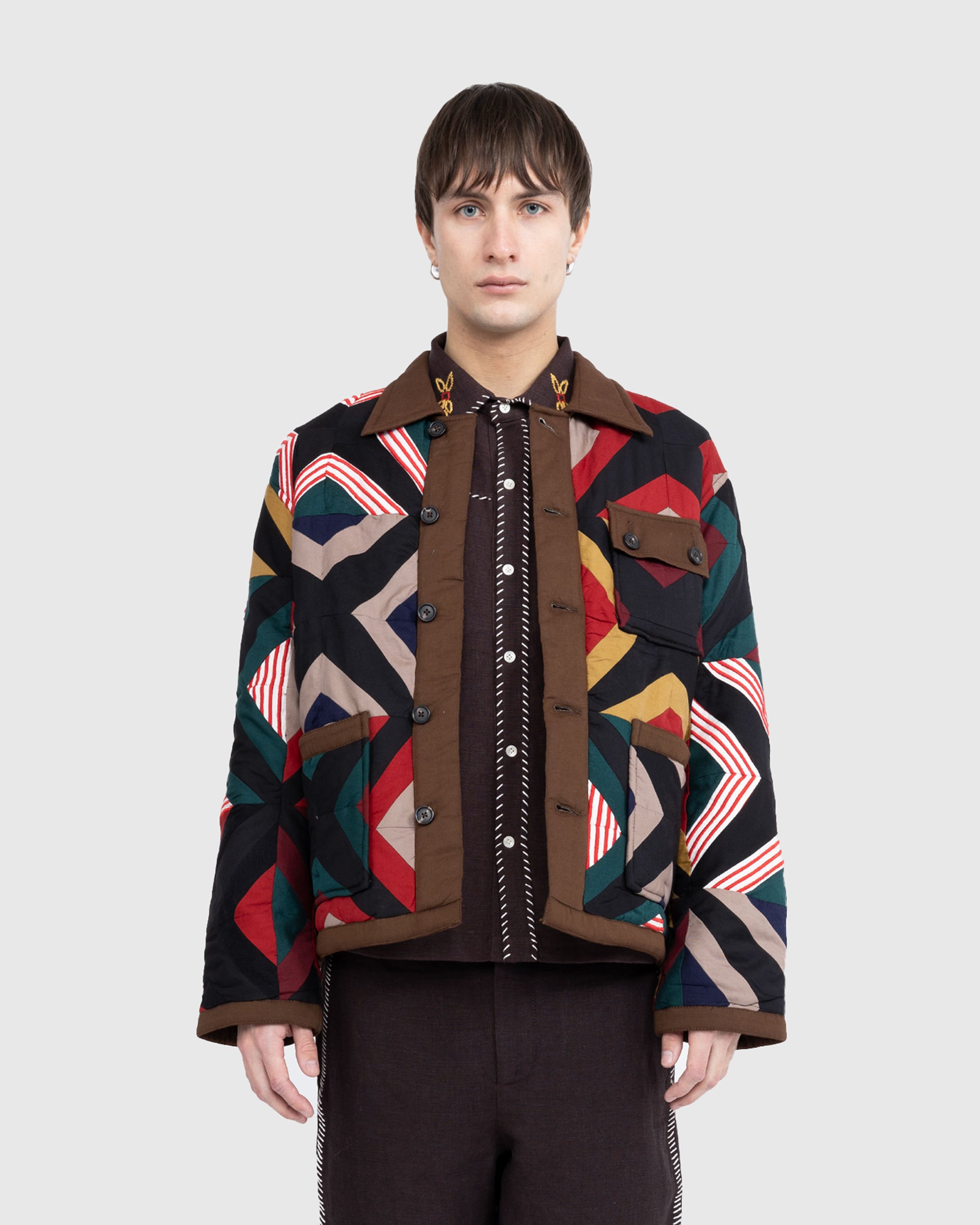 Bode - Star Cross Quilt Jacket Multi - Clothing - MULTI - Image 2