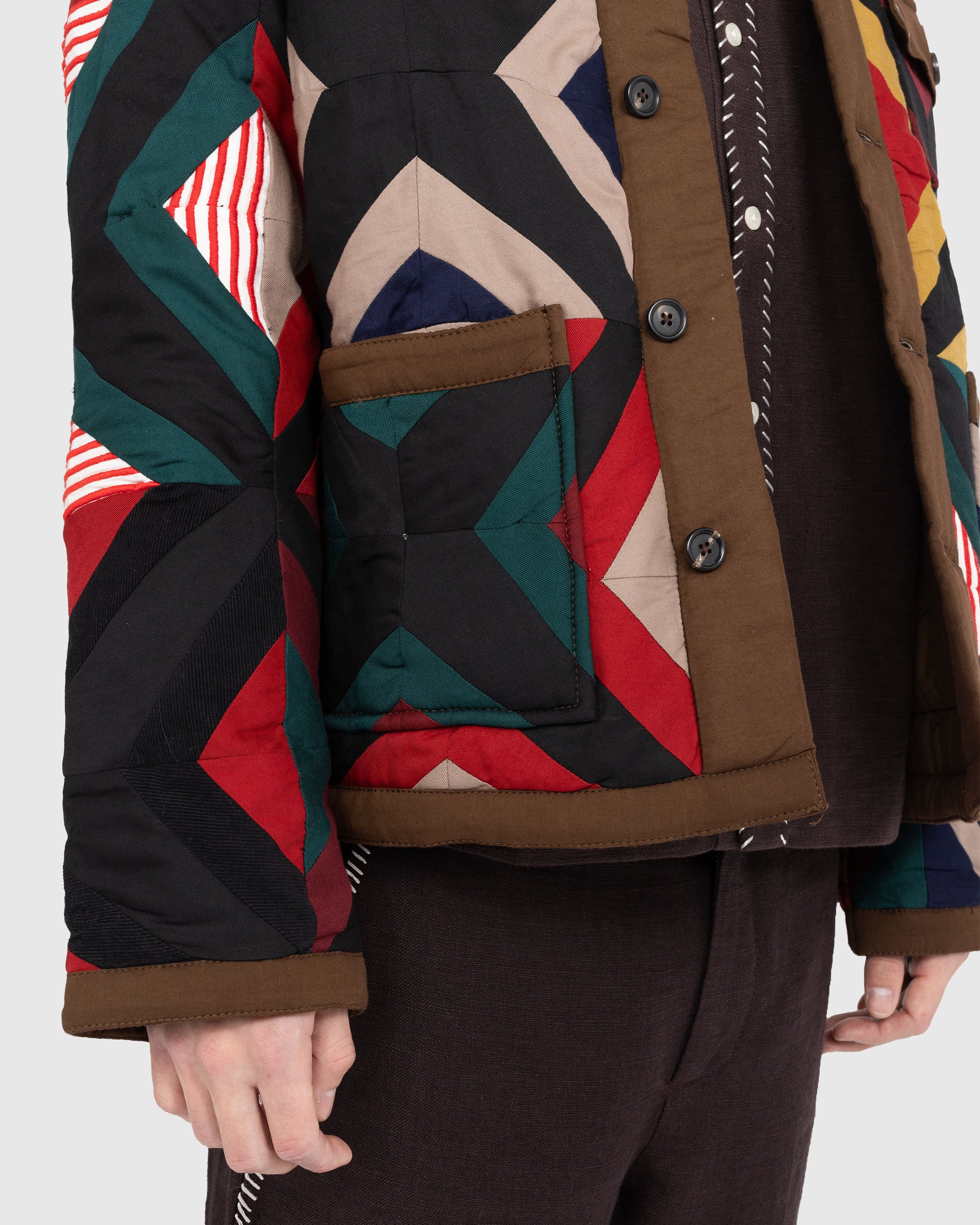 Bode - Star Cross Quilt Jacket Multi - Clothing - MULTI - Image 5