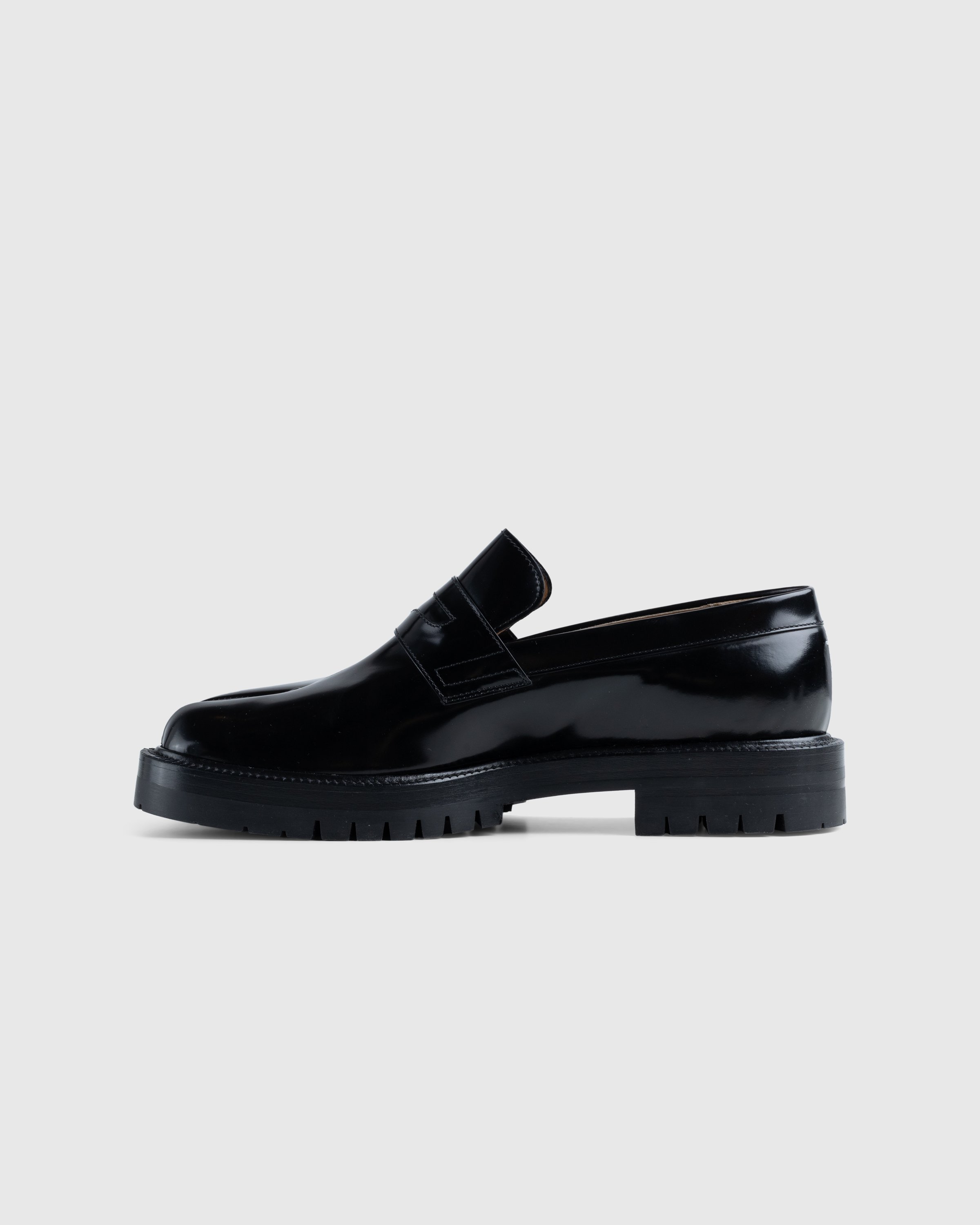 Maison Margiela - Leather Tabi Loafers Black - Footwear - Black - Image 2