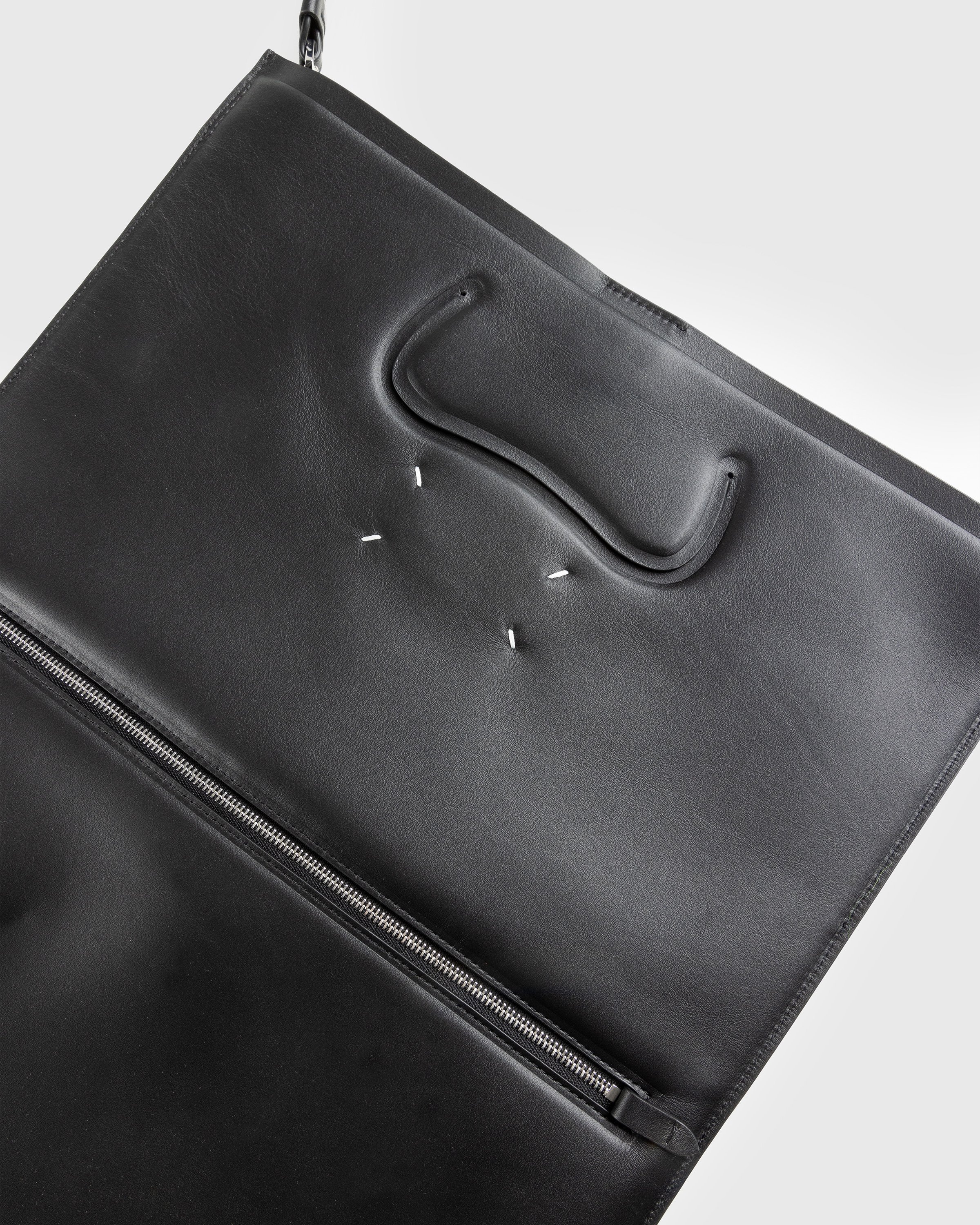 Maison Margiela - Tabi Soft Leather Tote Black - Accessories - Black - Image 4