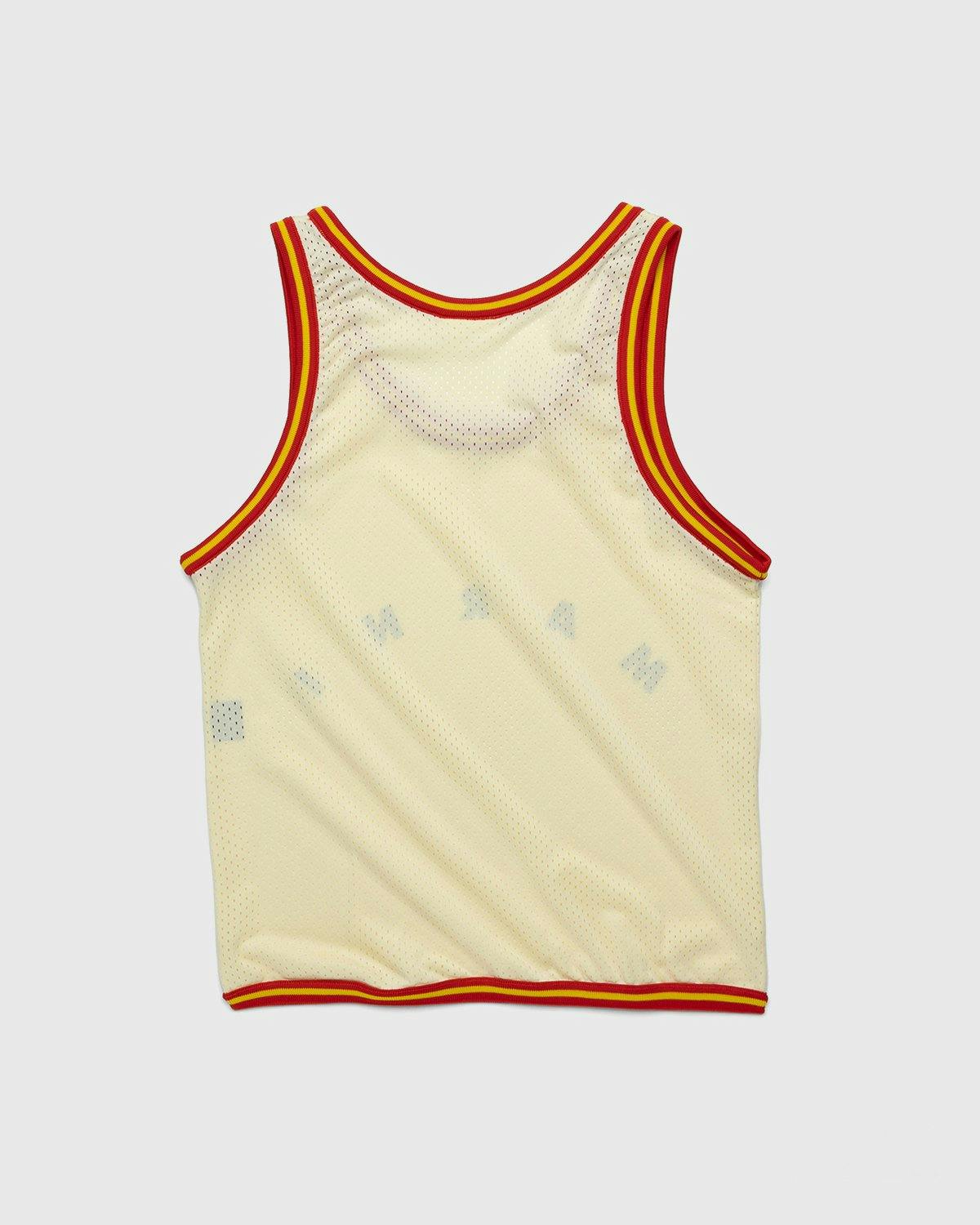 Marni - Basket Tank Top Shopping Bag Silk White - Accessories - Beige - Image 2