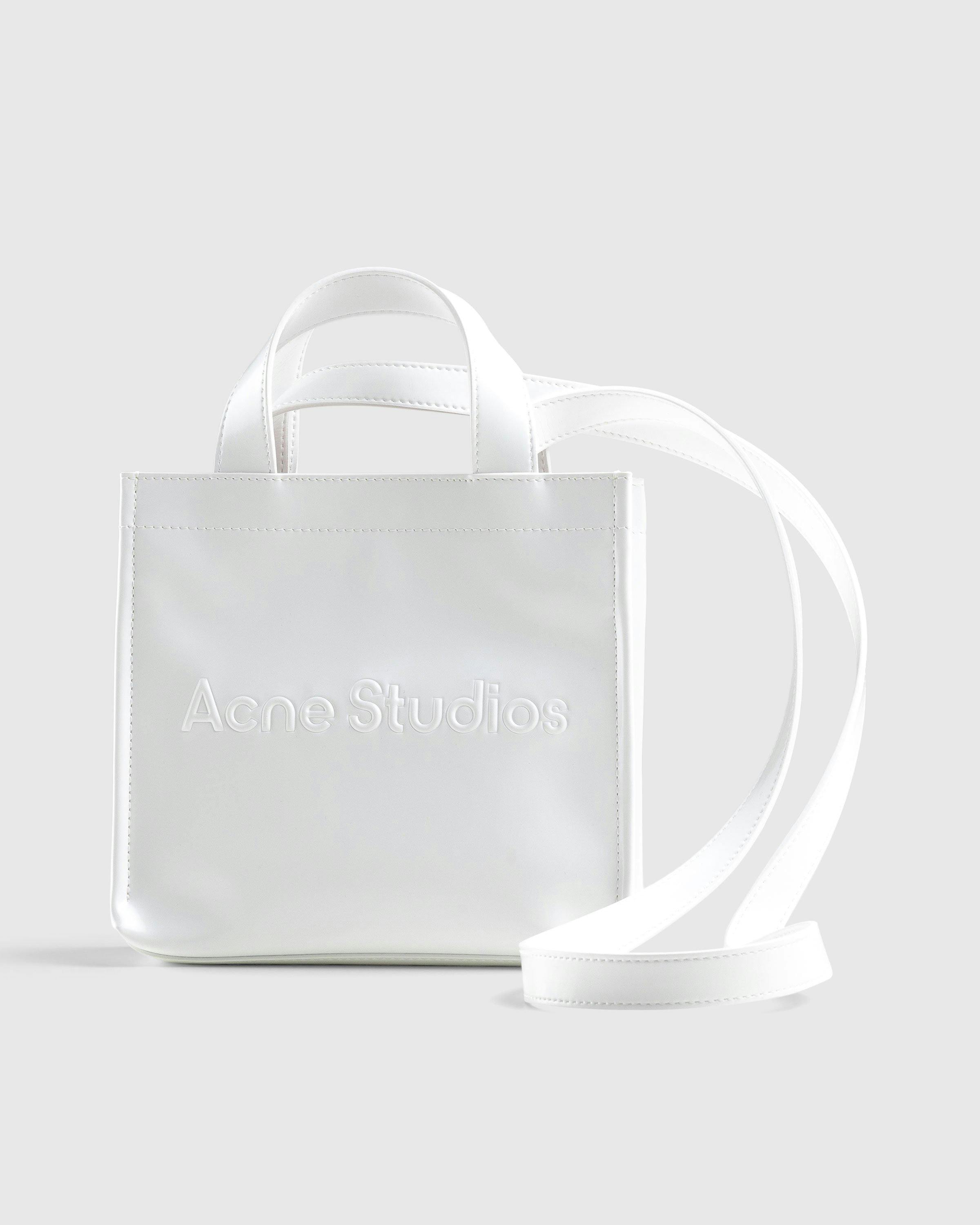 Acne Studios - Mini Logo Tote Bag White - Accessories - White - Image 3