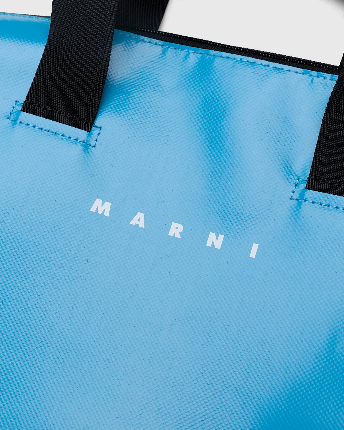 Marni - Bi-Colored PVC Tribeca Bag Blue Brown - Accessories - Blue - Image 3