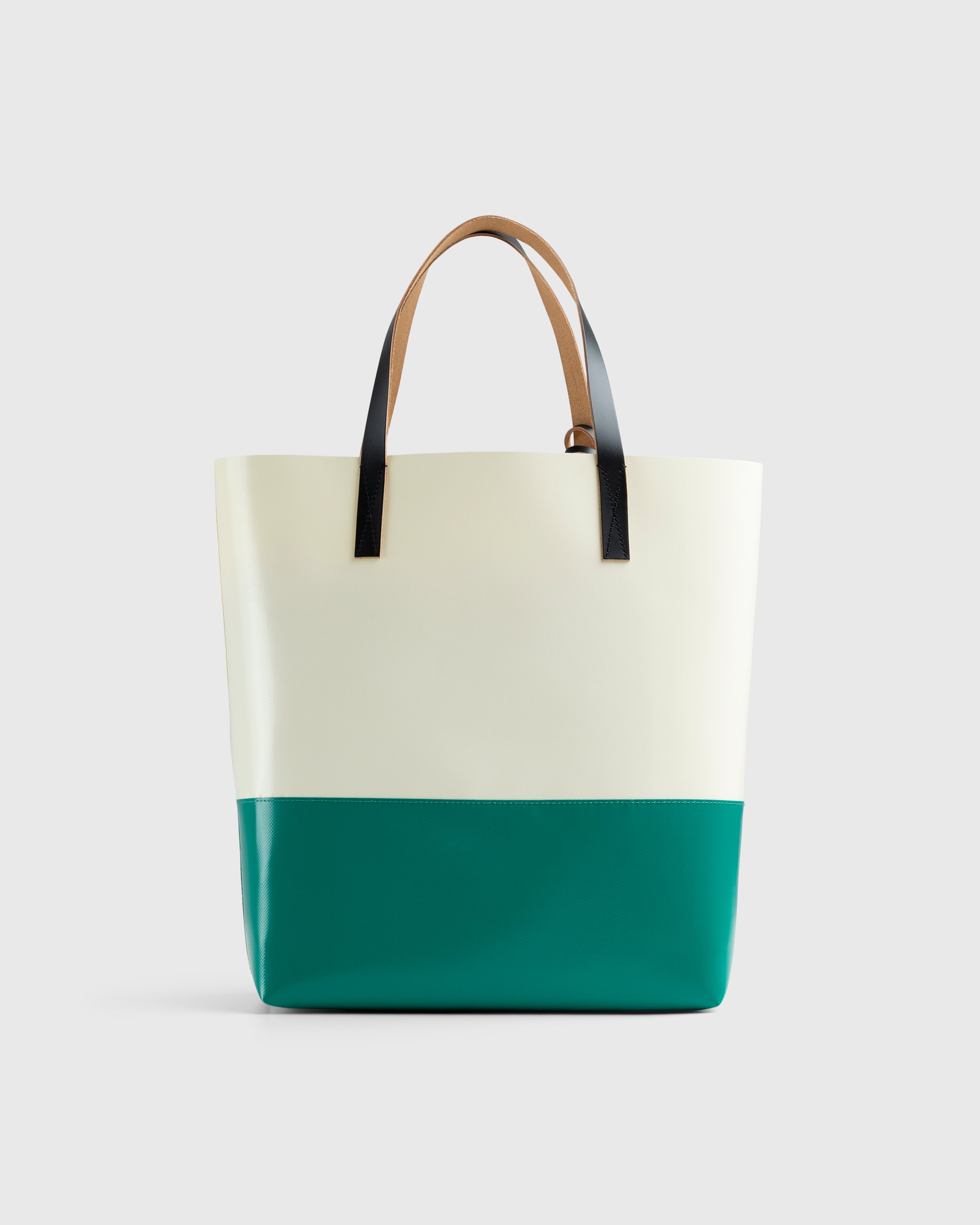 Marni - Tribeca Two-Tone Tote Bag White/Green - Accessories - Multi - Image 2