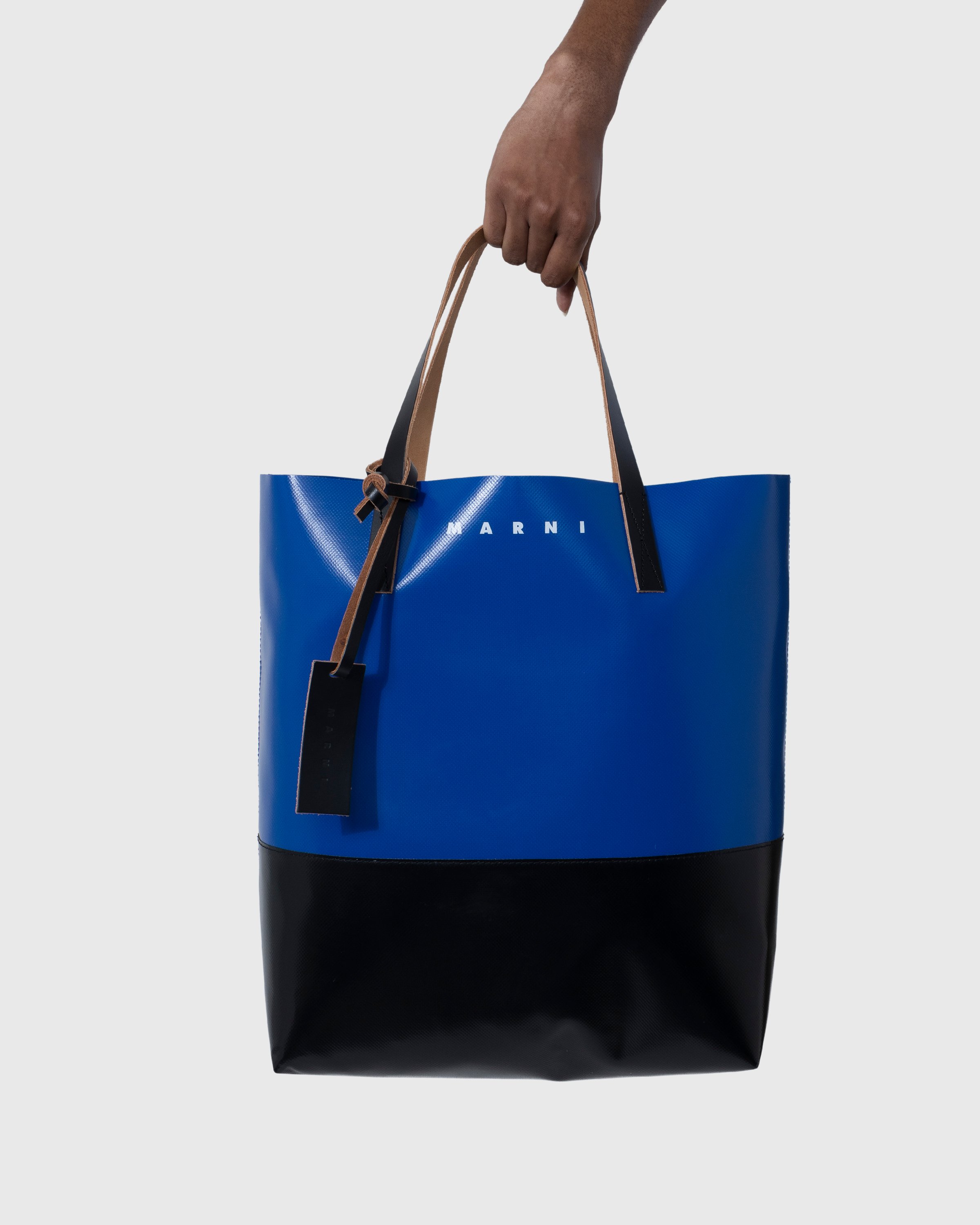 Marni - Tribeca Two-Tone Tote Bag Blue - Accessories - Blue - Image 4