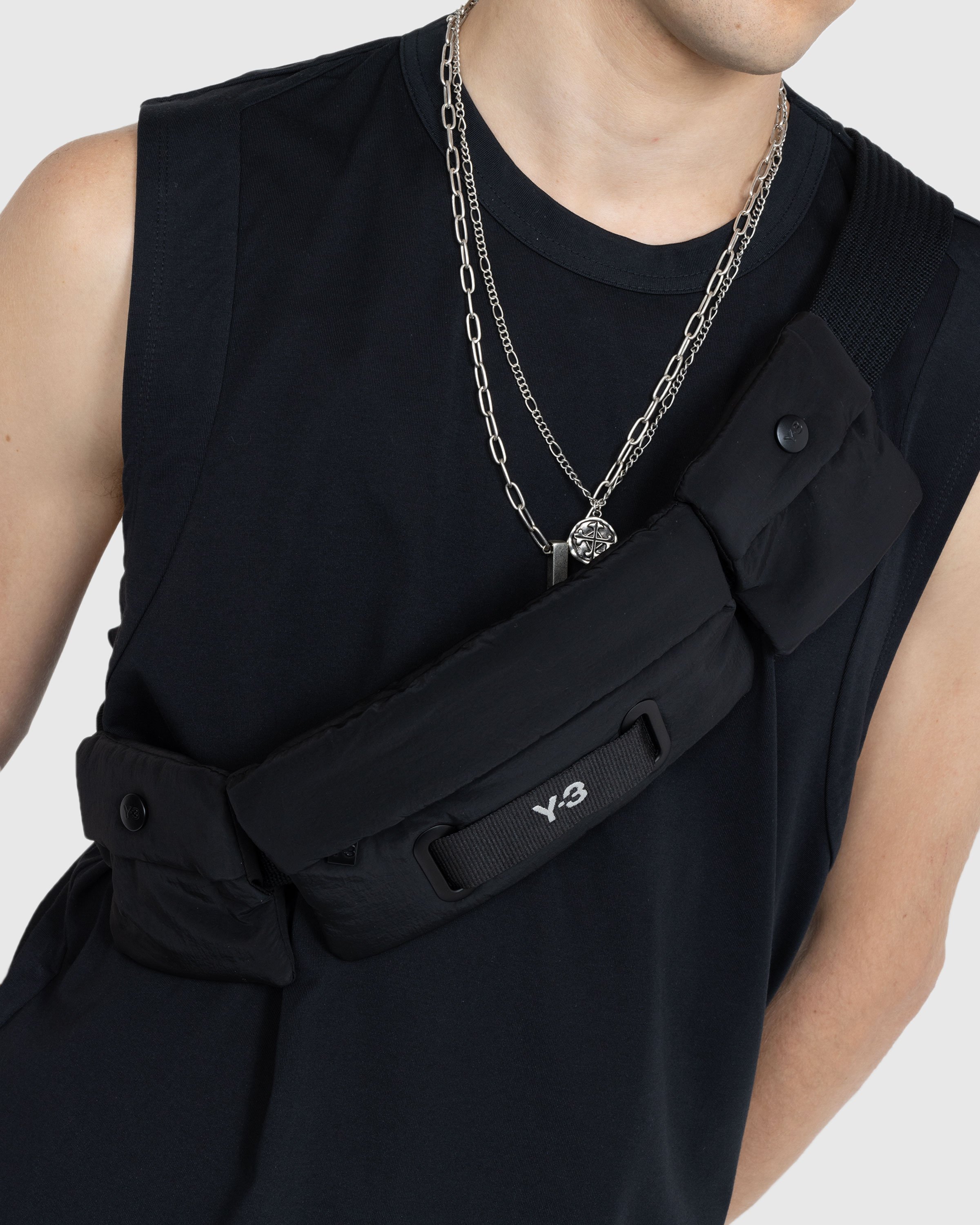 Y-3 - Crinkled Crossbody Bag Black - Accessories - Black - Image 3
