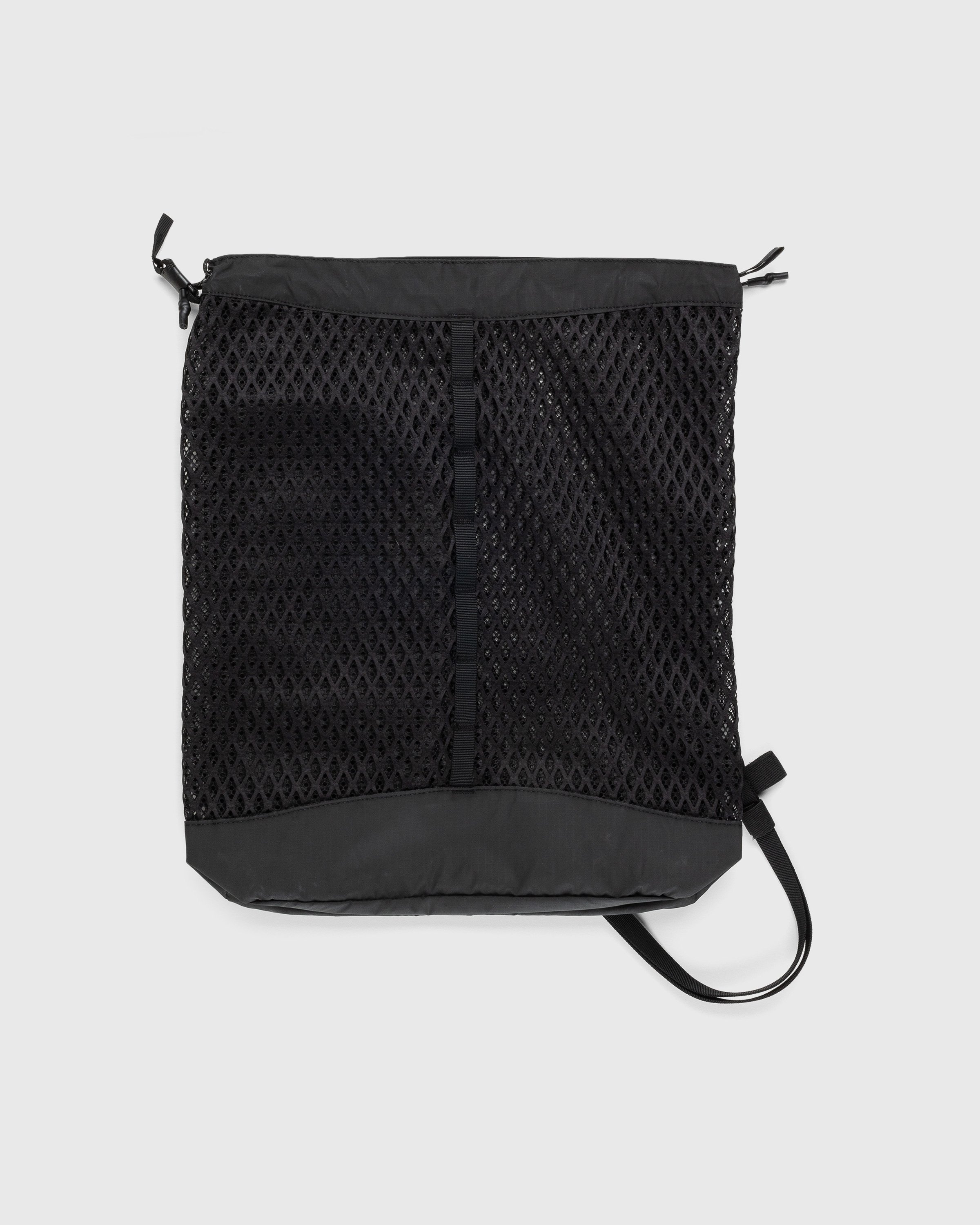 Snow Peak - Double Face Mesh Shoulder Bag Black - Accessories - Black - Image 2