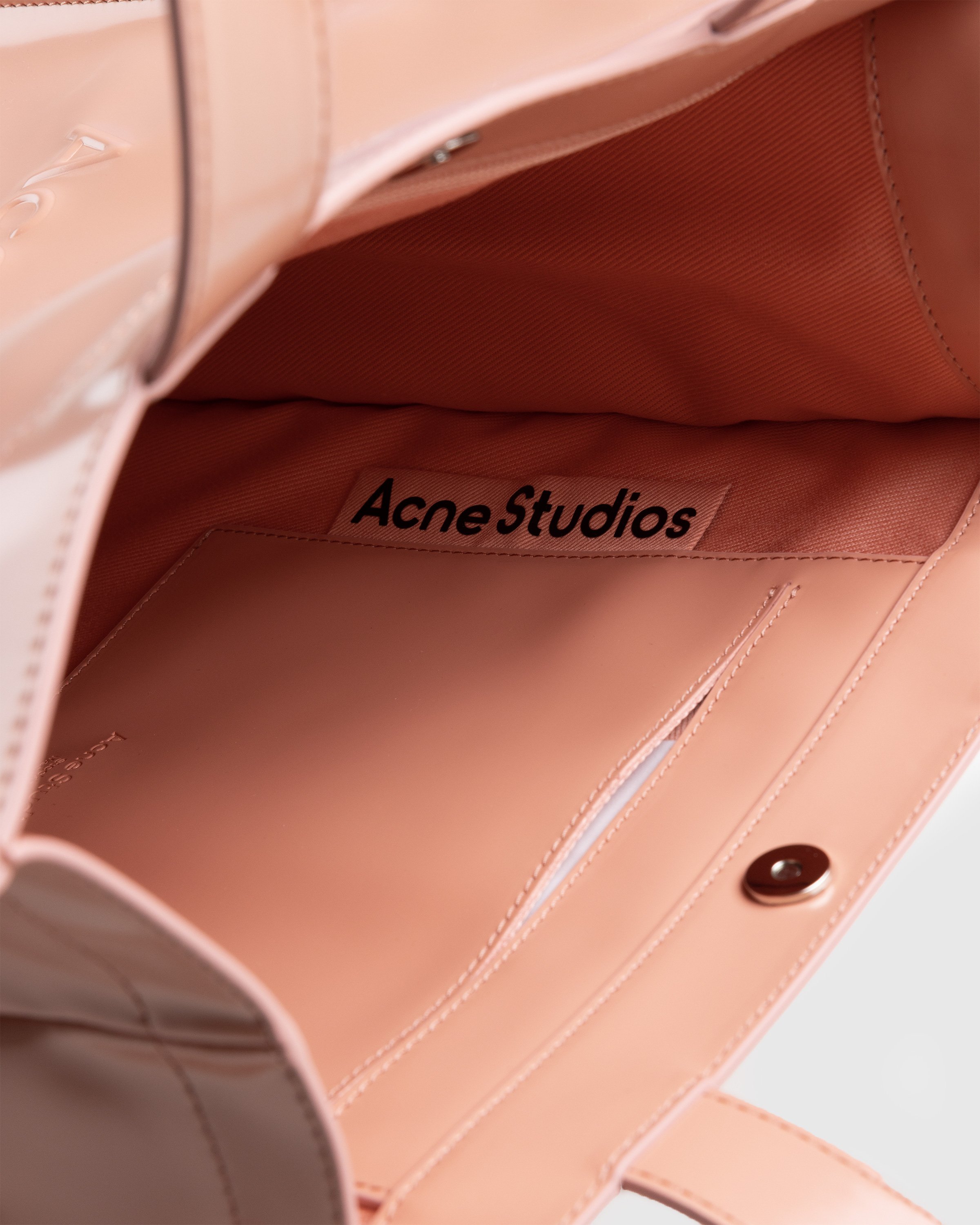 Acne Studios - Logo Shoulder Tote Bag Pink - Accessories - Pink - Image 4