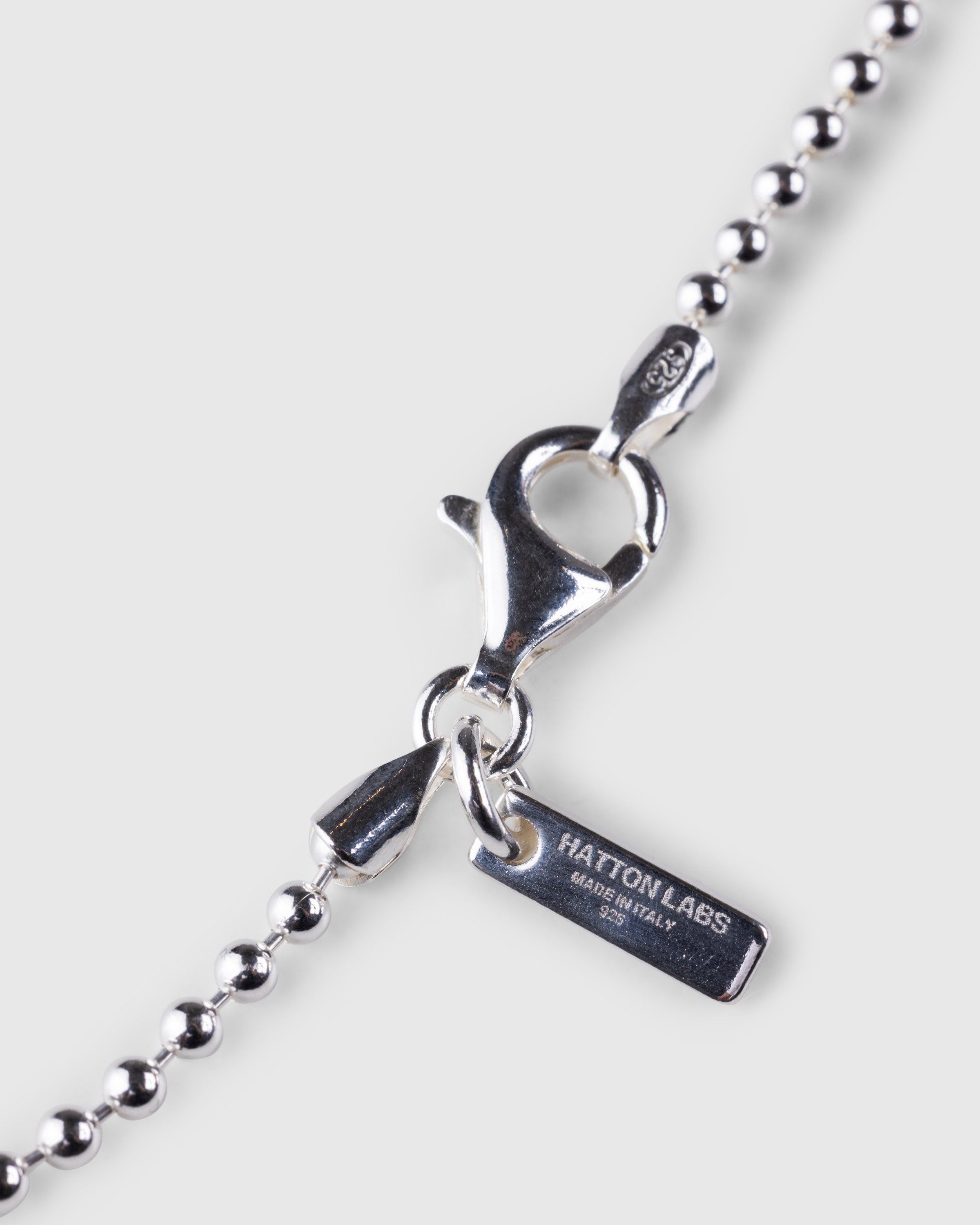 Hatton Labs - Mini Solitaire Pendant Necklace Silver/Emerald - Accessories - Multi - Image 2