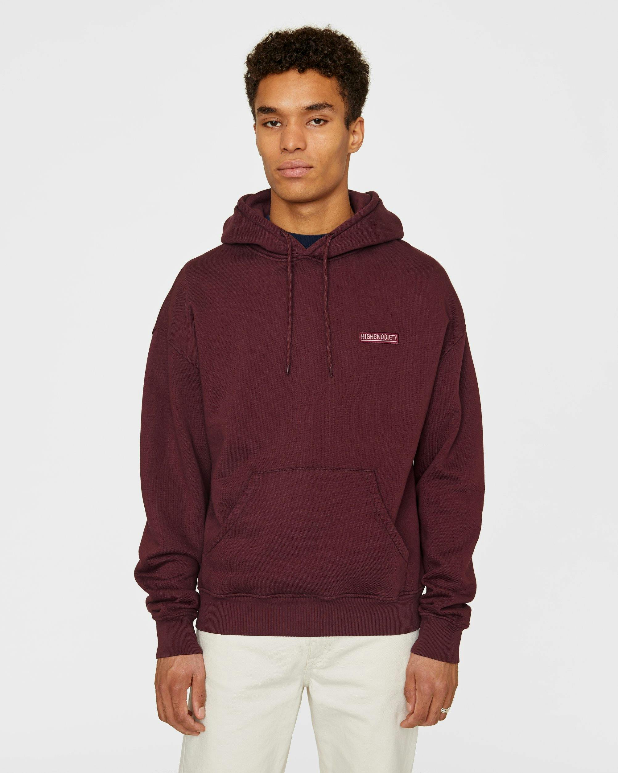 Highsnobiety - Hoodie Burgundy - Clothing - Red - Image 2