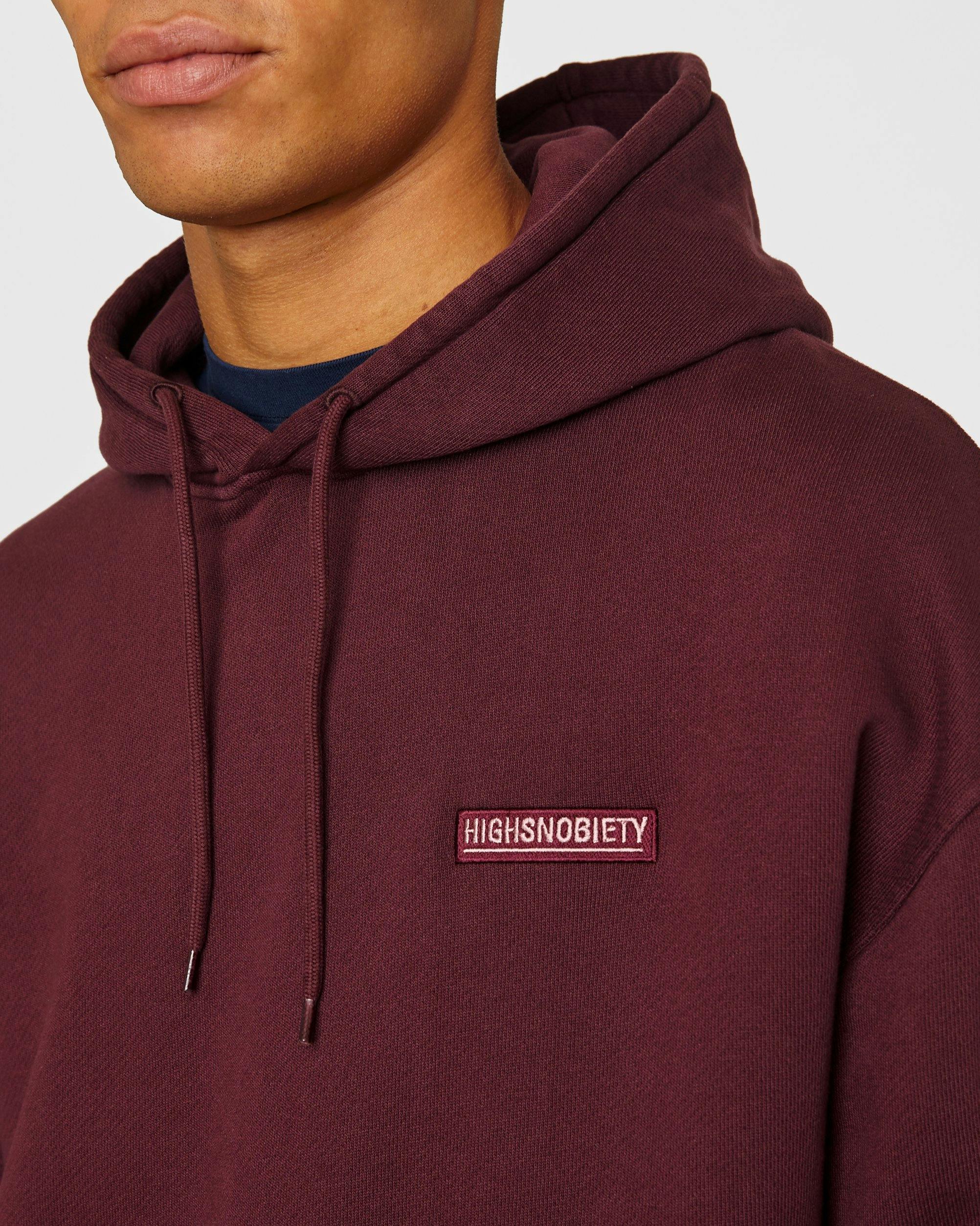 Highsnobiety - Hoodie Burgundy - Clothing - Red - Image 5