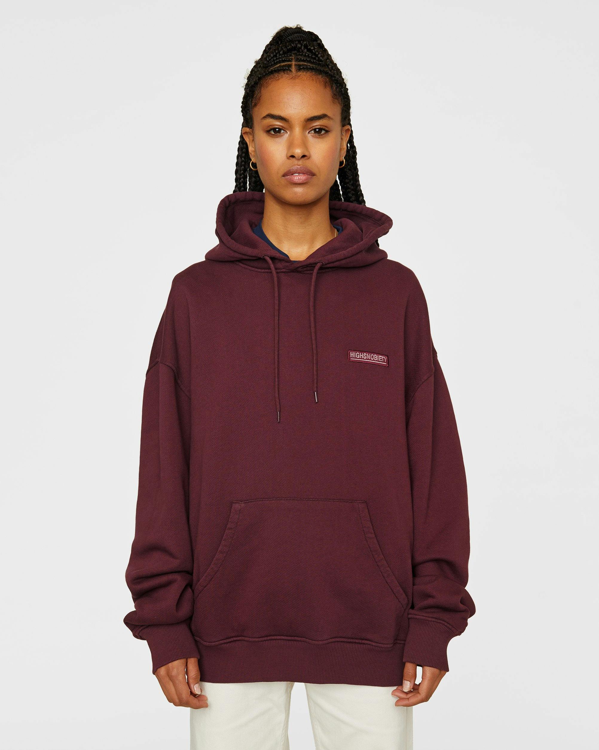 Highsnobiety - Hoodie Burgundy - Clothing - Red - Image 6