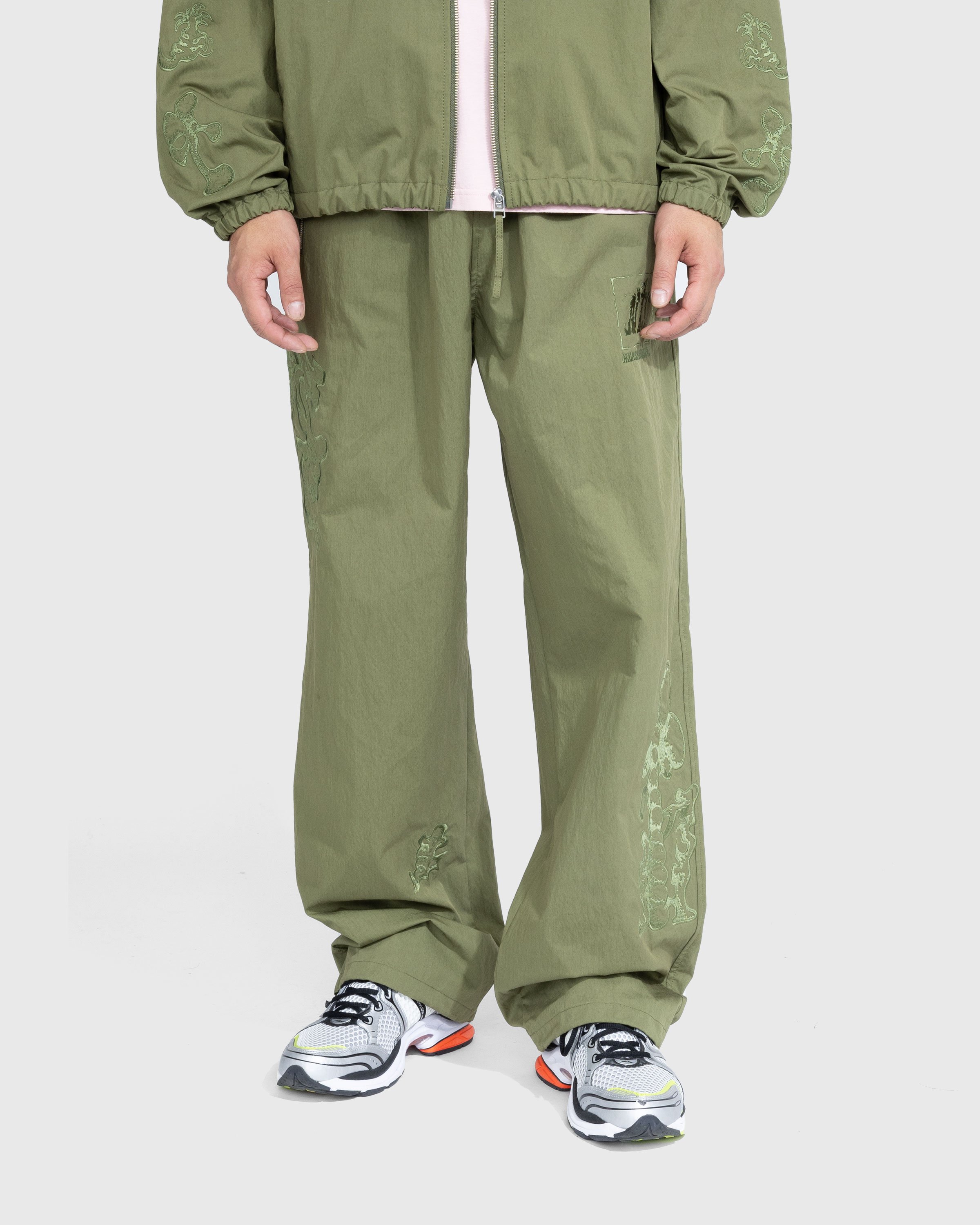 NTS x Highsnobiety - Brushed Nylon Trackpant Green - Clothing - Green - Image 3